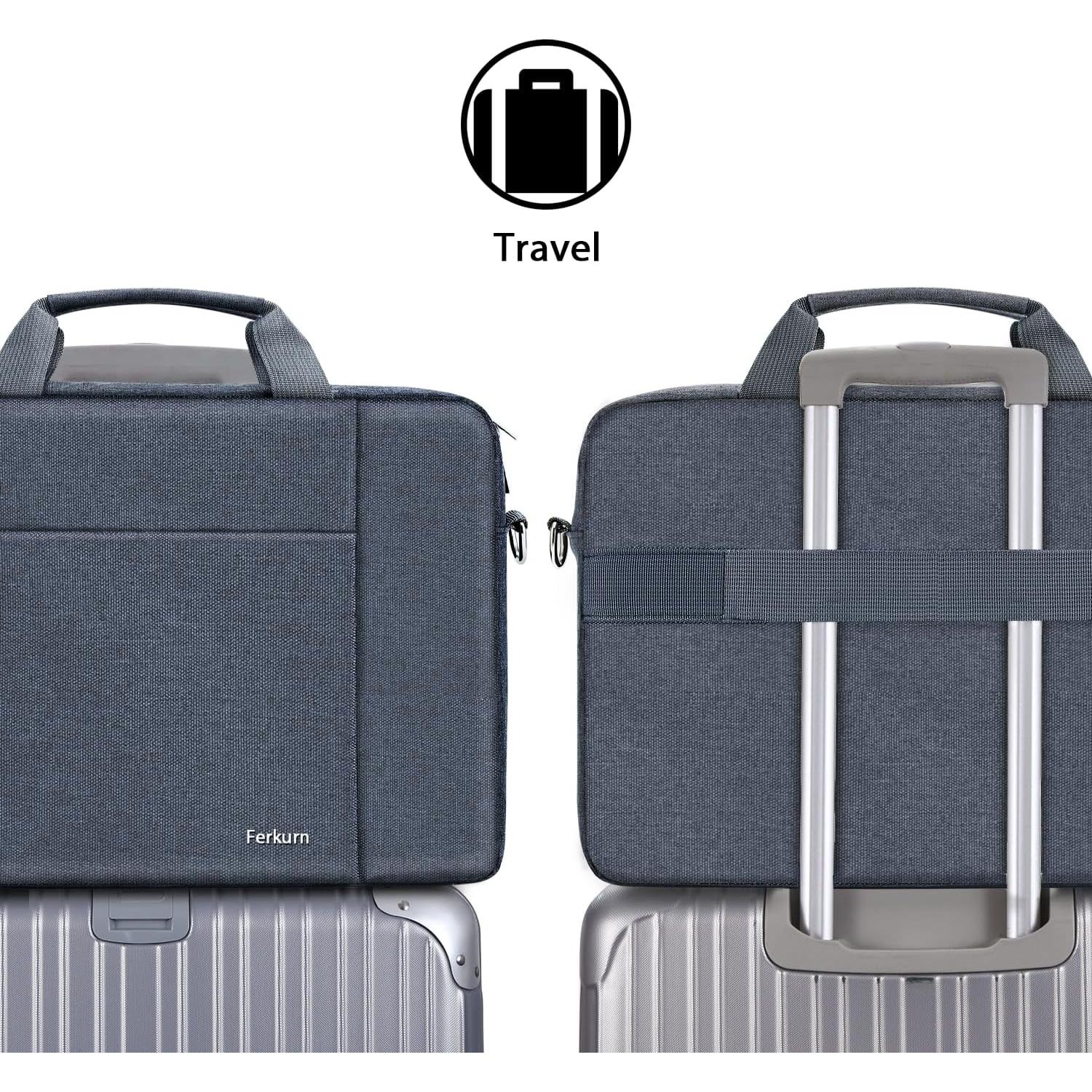 Funda para Laptop Ferkurn 15.6" Gris - Bolsa Unisex con Correa