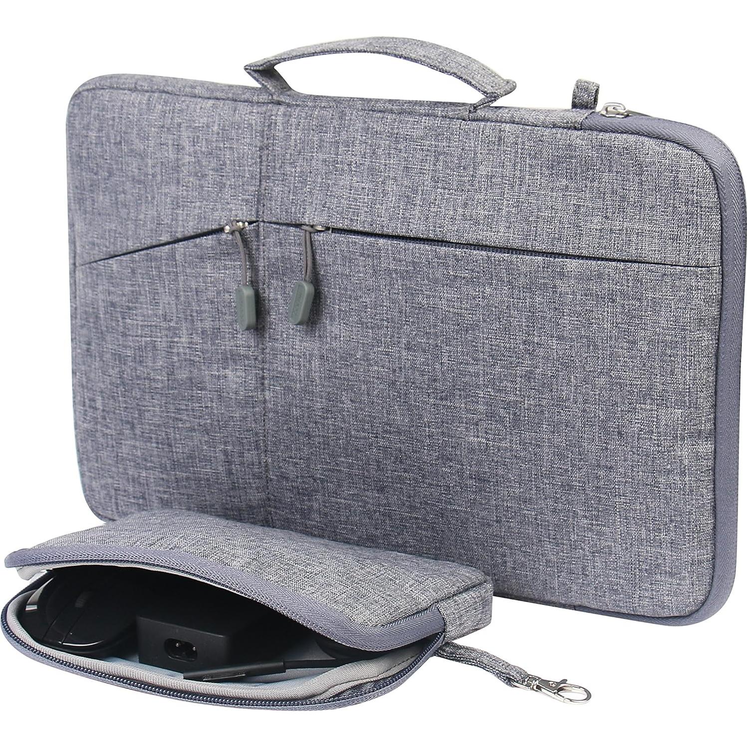 Funda para portátil Megoo 13.5" Gris con bolsa de accesorios