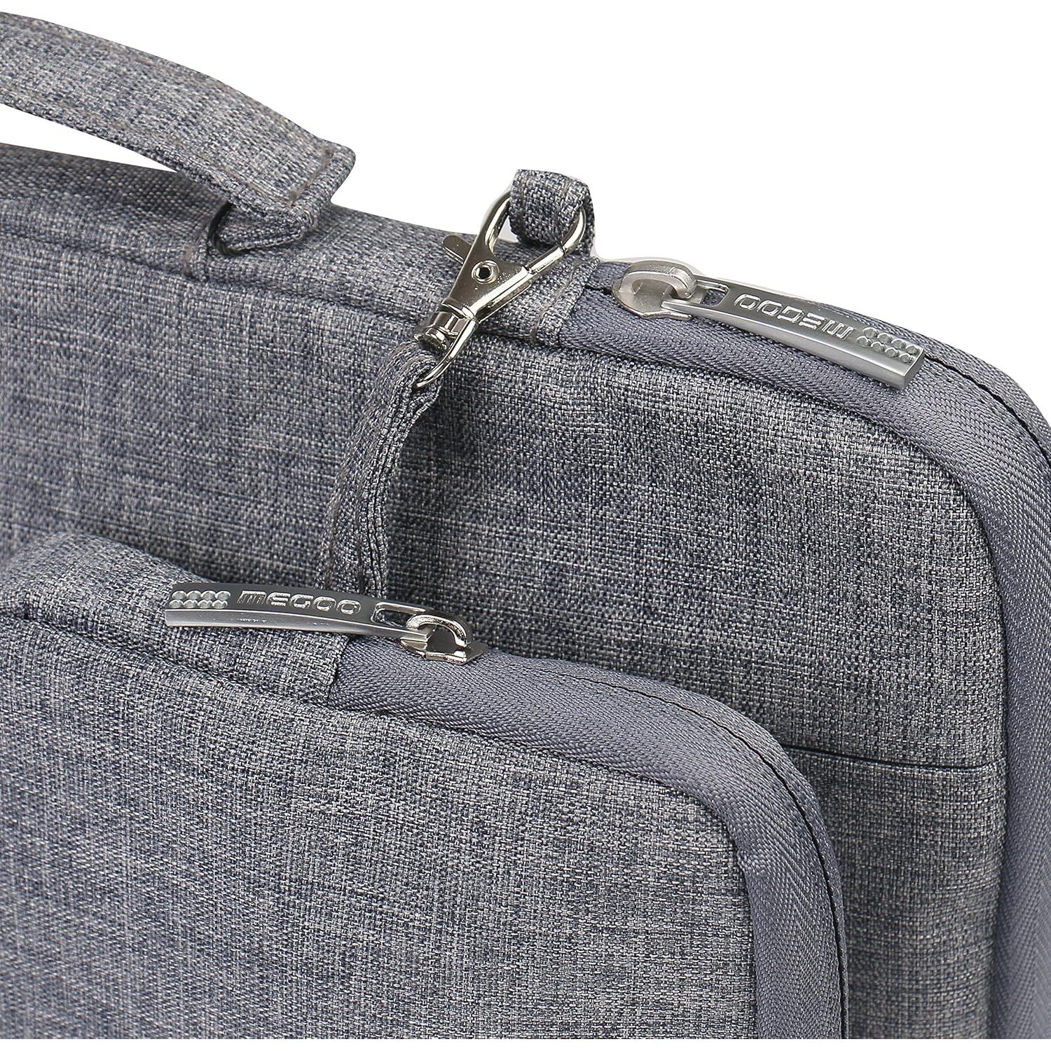Funda para portátil Megoo 13.5" Gris con bolsa de accesorios