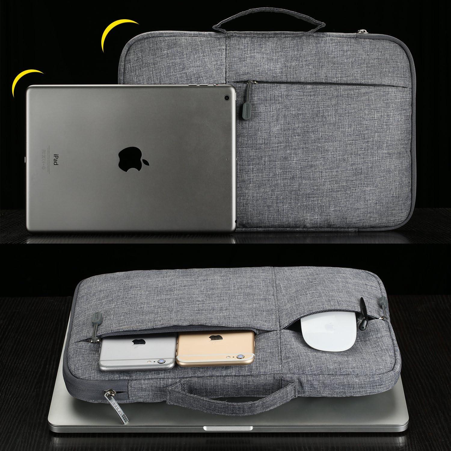 Funda para portátil Megoo 13.5" Gris con bolsa de accesorios