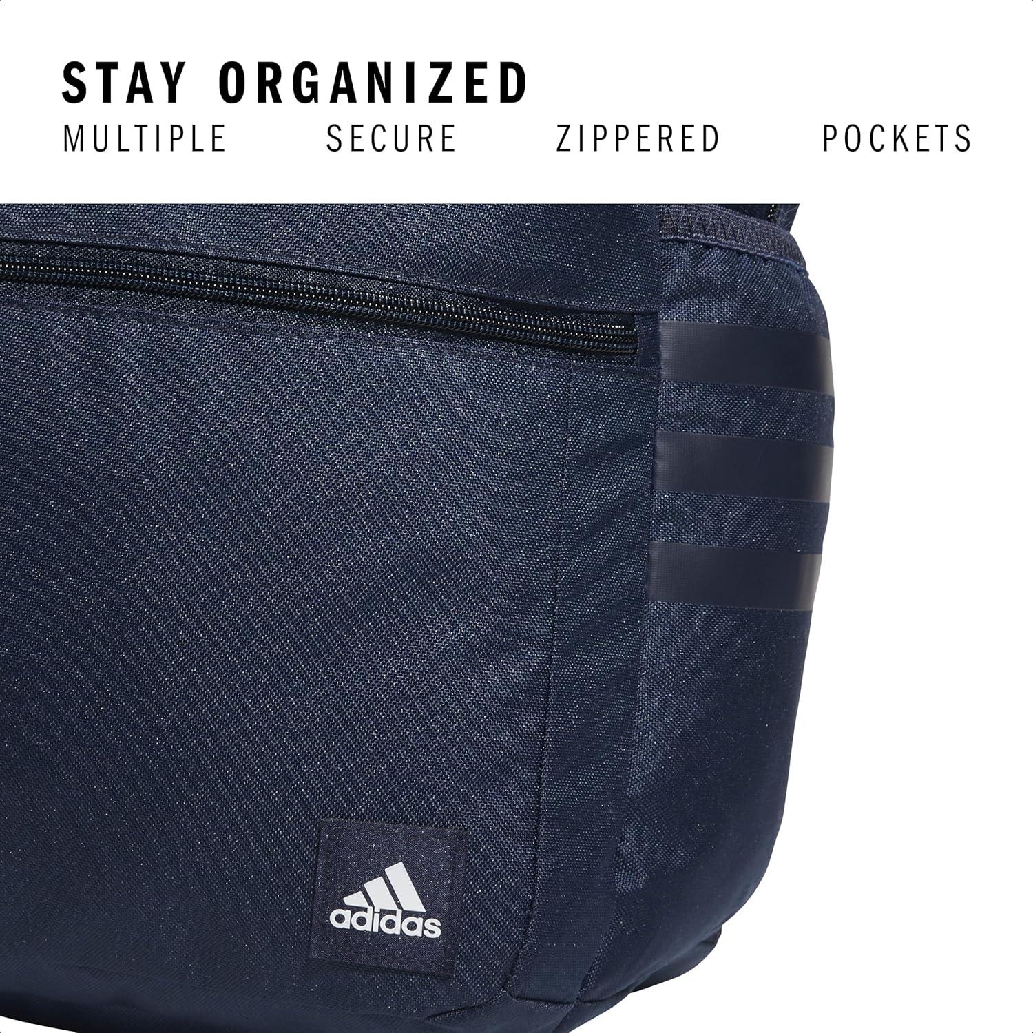 Mochila clásica 3-Stripes adidas unisex con funda para laptop