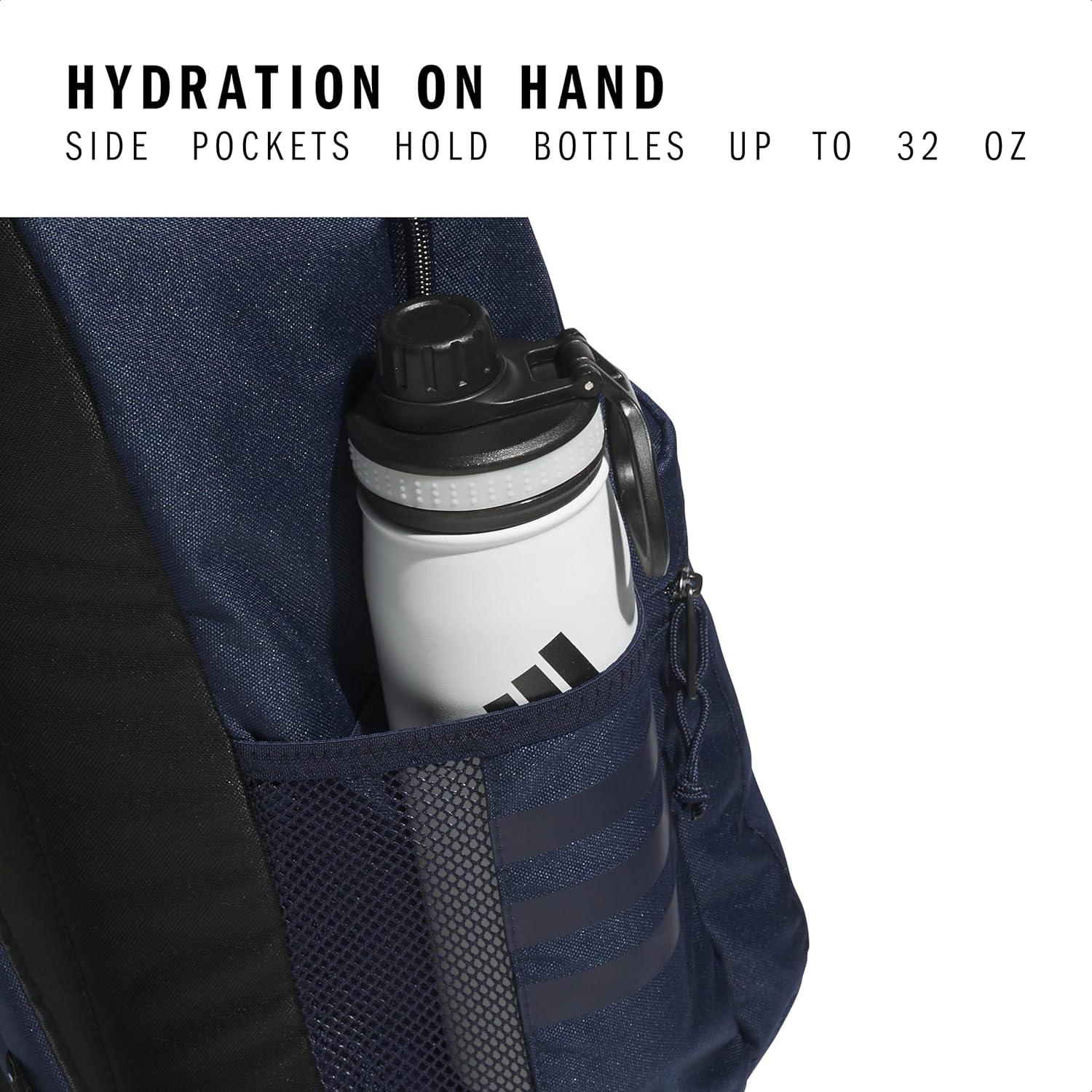 Mochila clásica 3-Stripes adidas unisex con funda para laptop