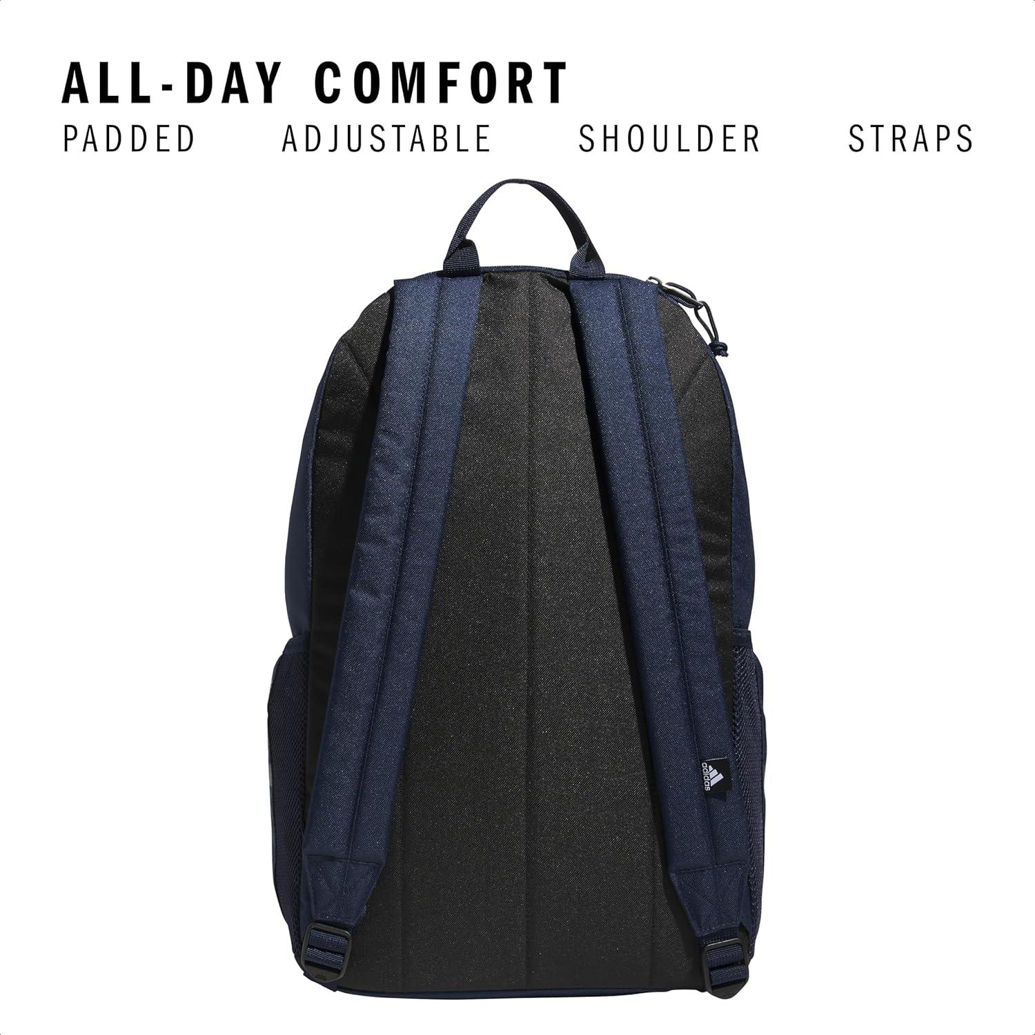 Mochila clásica 3-Stripes adidas unisex con funda para laptop