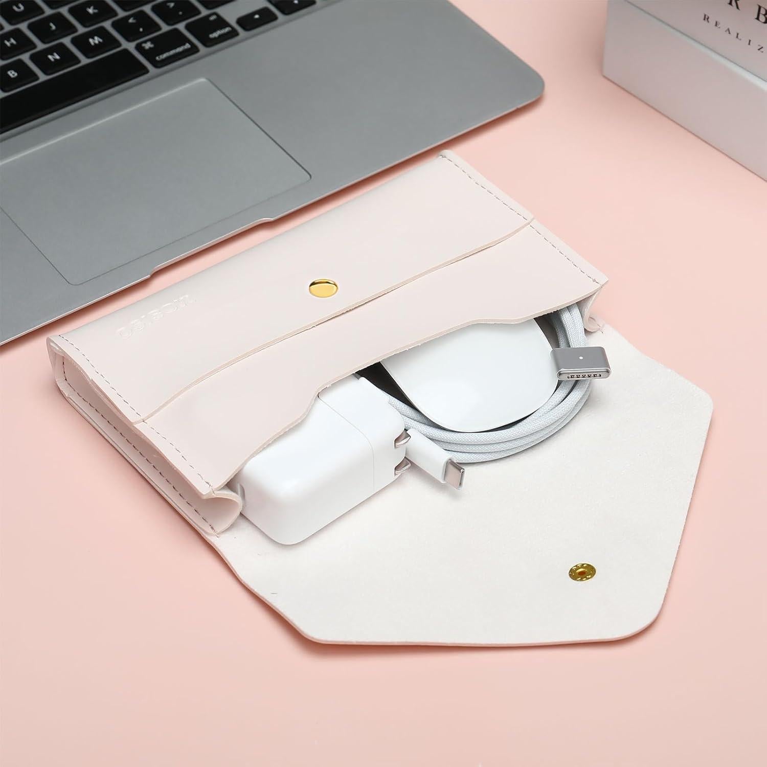 Funda para Laptop MOSISO Beige 13-14" con Alfombrilla y Organizador