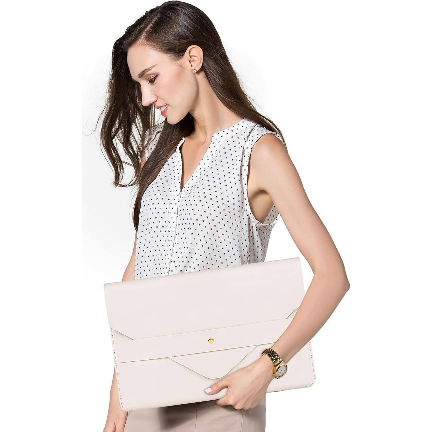 Funda para Laptop MOSISO Beige 13-14" con Alfombrilla y Organizador