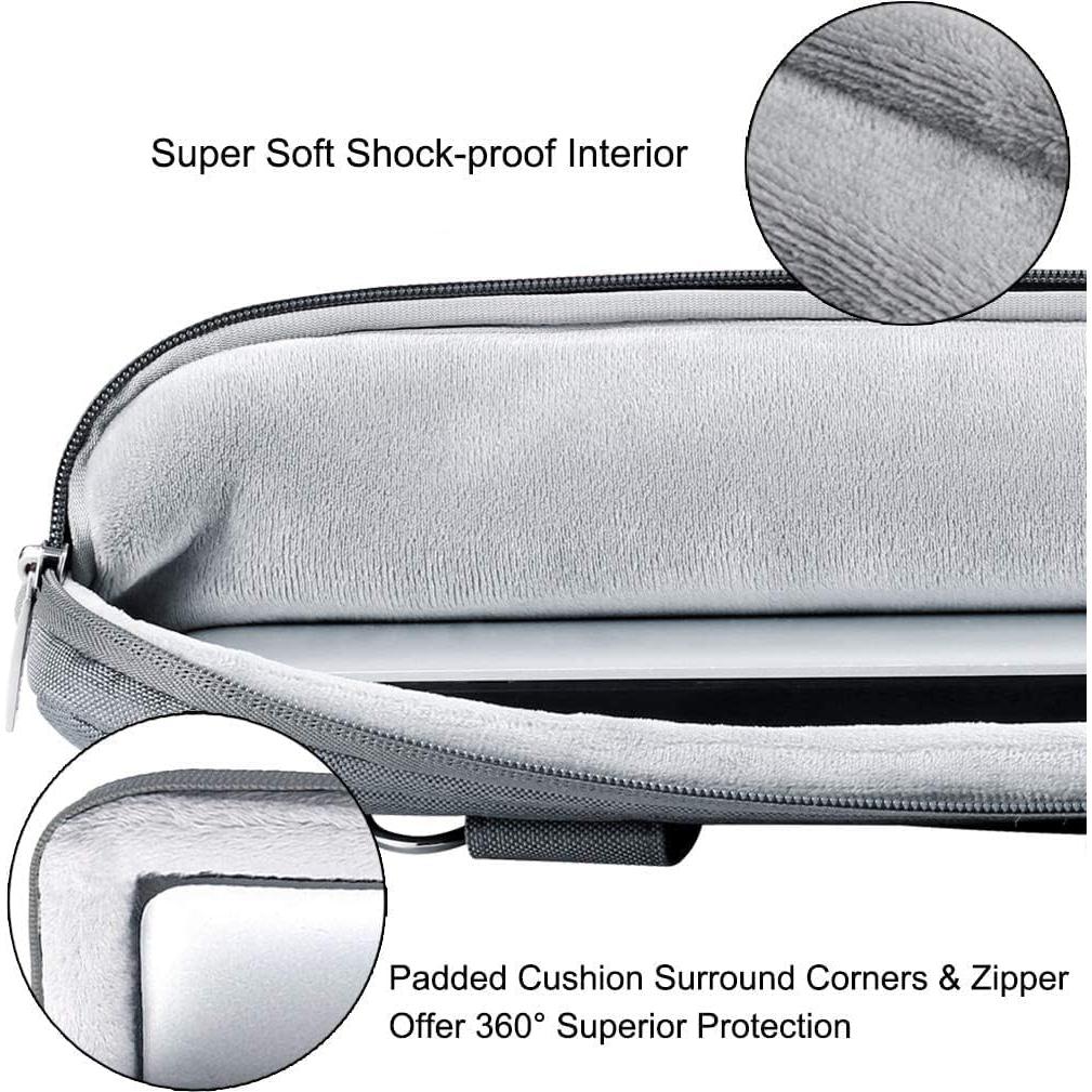 Bolsa para Laptop Voova 13-14 Pulgadas Gris, Funda Impermeable