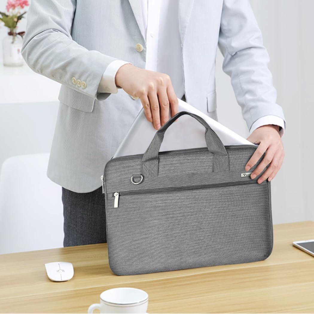 Bolsa para Laptop Voova 13-14 Pulgadas Gris, Funda Impermeable