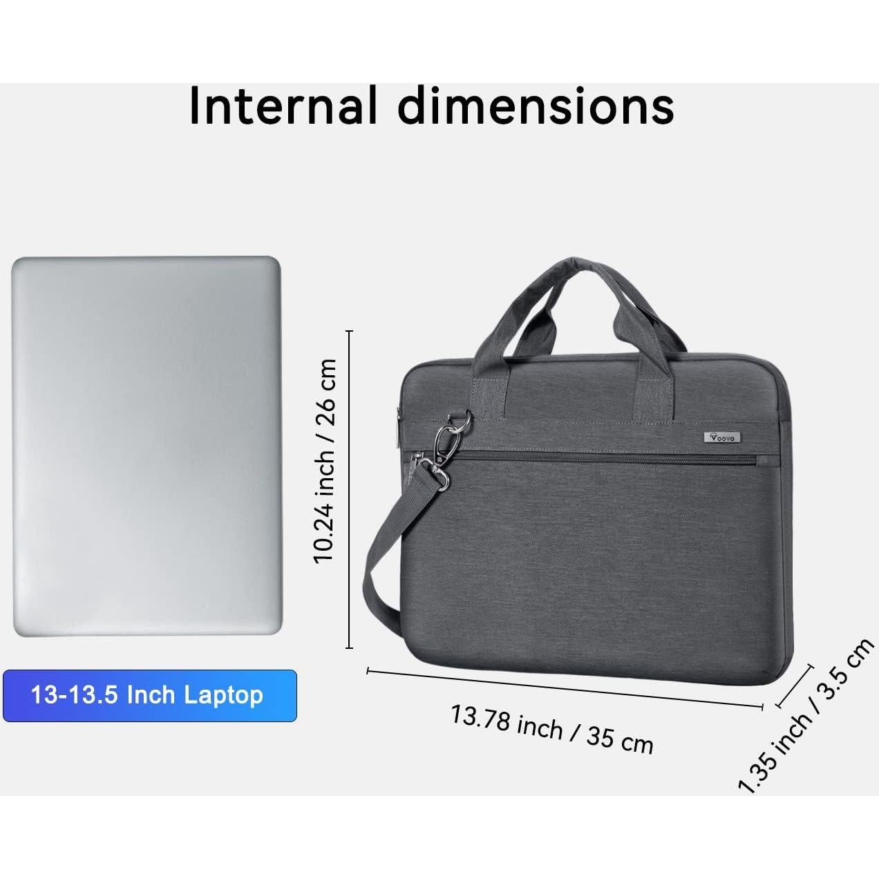 Bolsa para Laptop Voova 13-14 Pulgadas Gris, Funda Impermeable