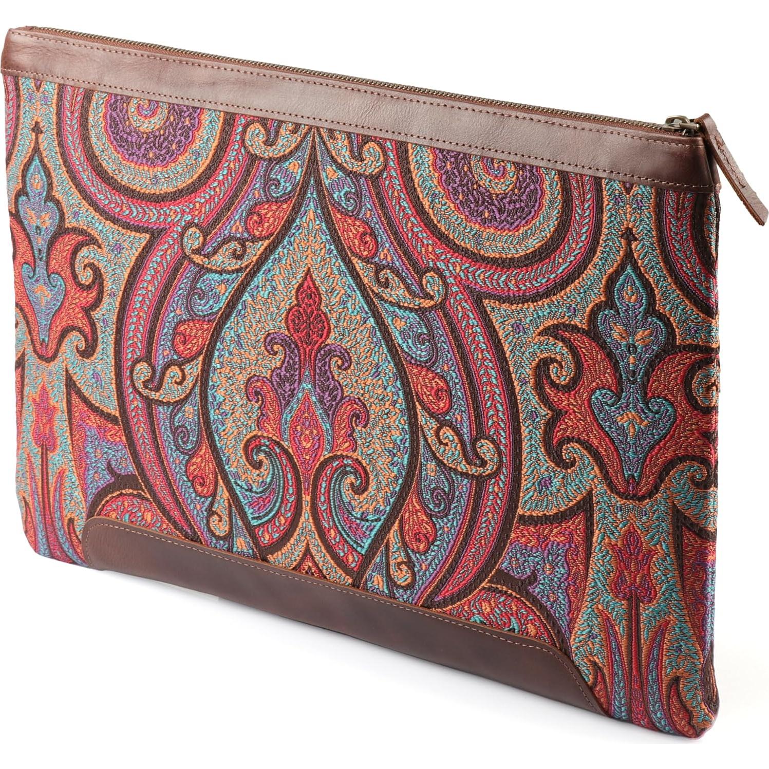 Funda para Laptop de Cuero Genuino Londo 33-41 cm Marrón