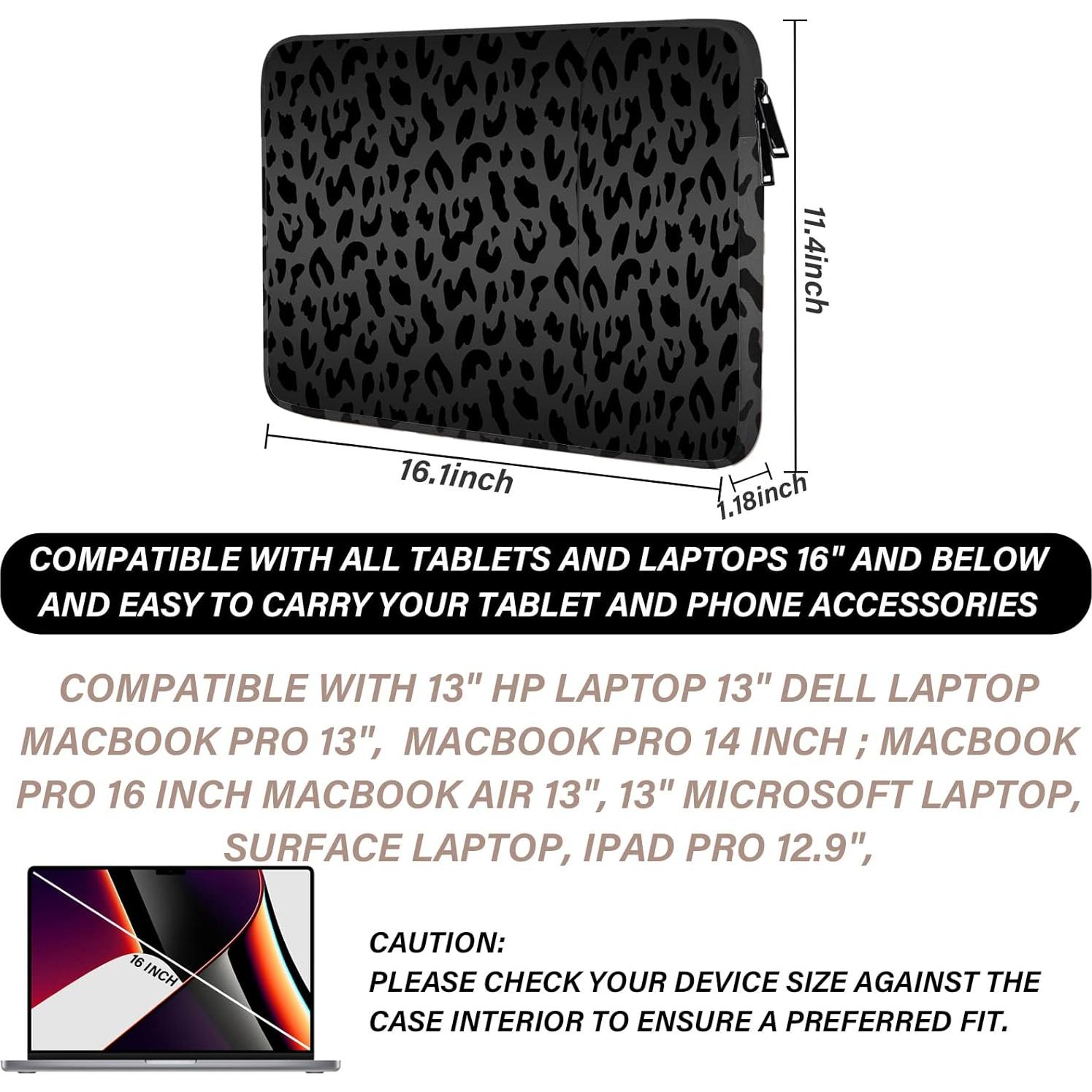 Bolsa para Laptop 15.6-16" GABraden Leopardo Negro