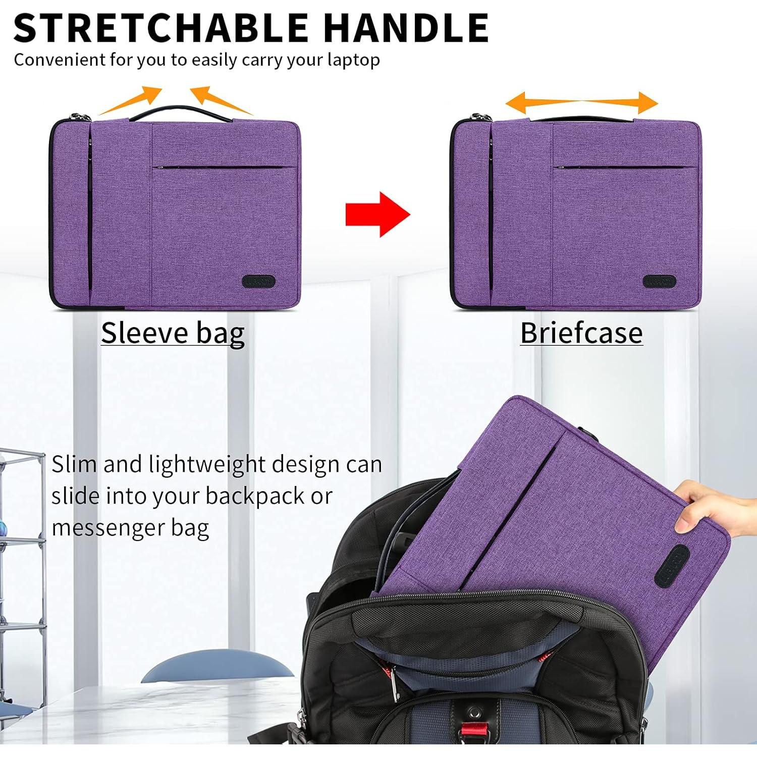 Funda para Laptop 13.3-14" Lubardy Morado Impermeable 360°