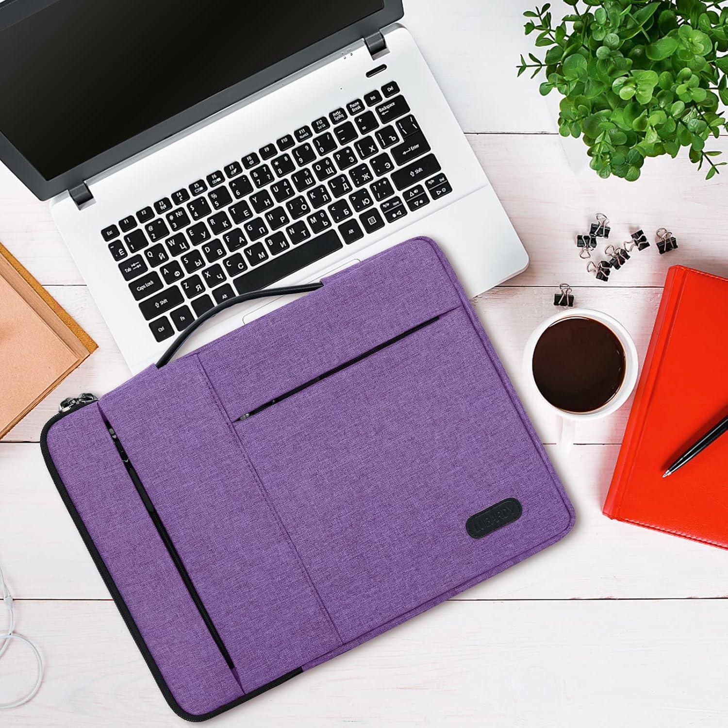 Funda para Laptop 13.3-14" Lubardy Morado Impermeable 360°