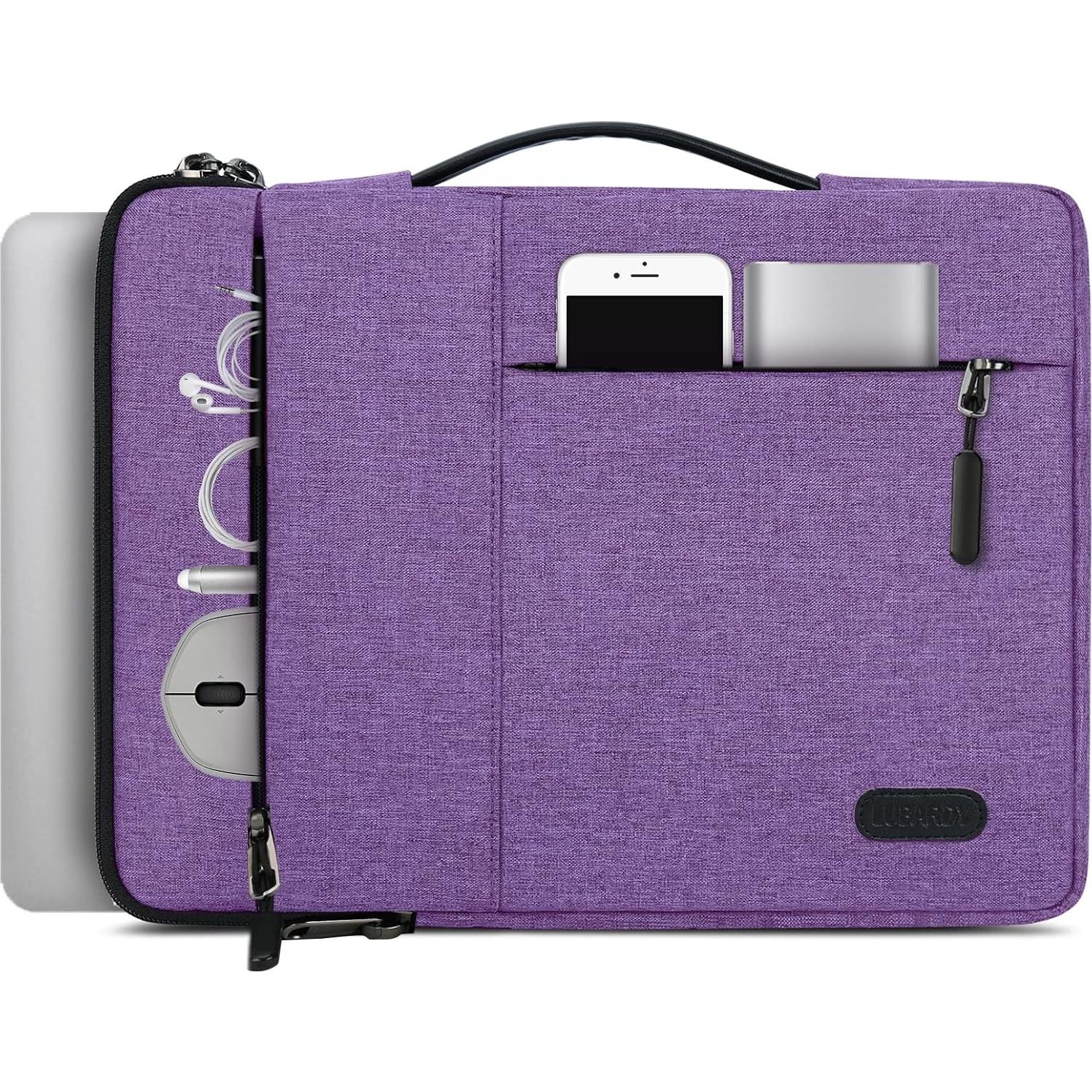 Funda para Laptop 13.3-14" Lubardy Morado Impermeable 360°