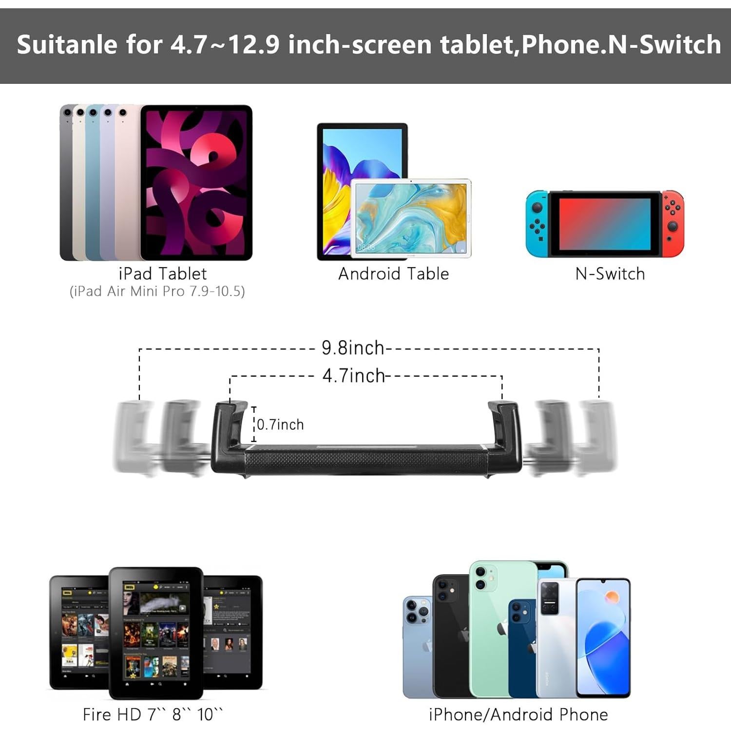 Soporte de Piso para Tableta Lucky Trip LD-098789 Ajustable