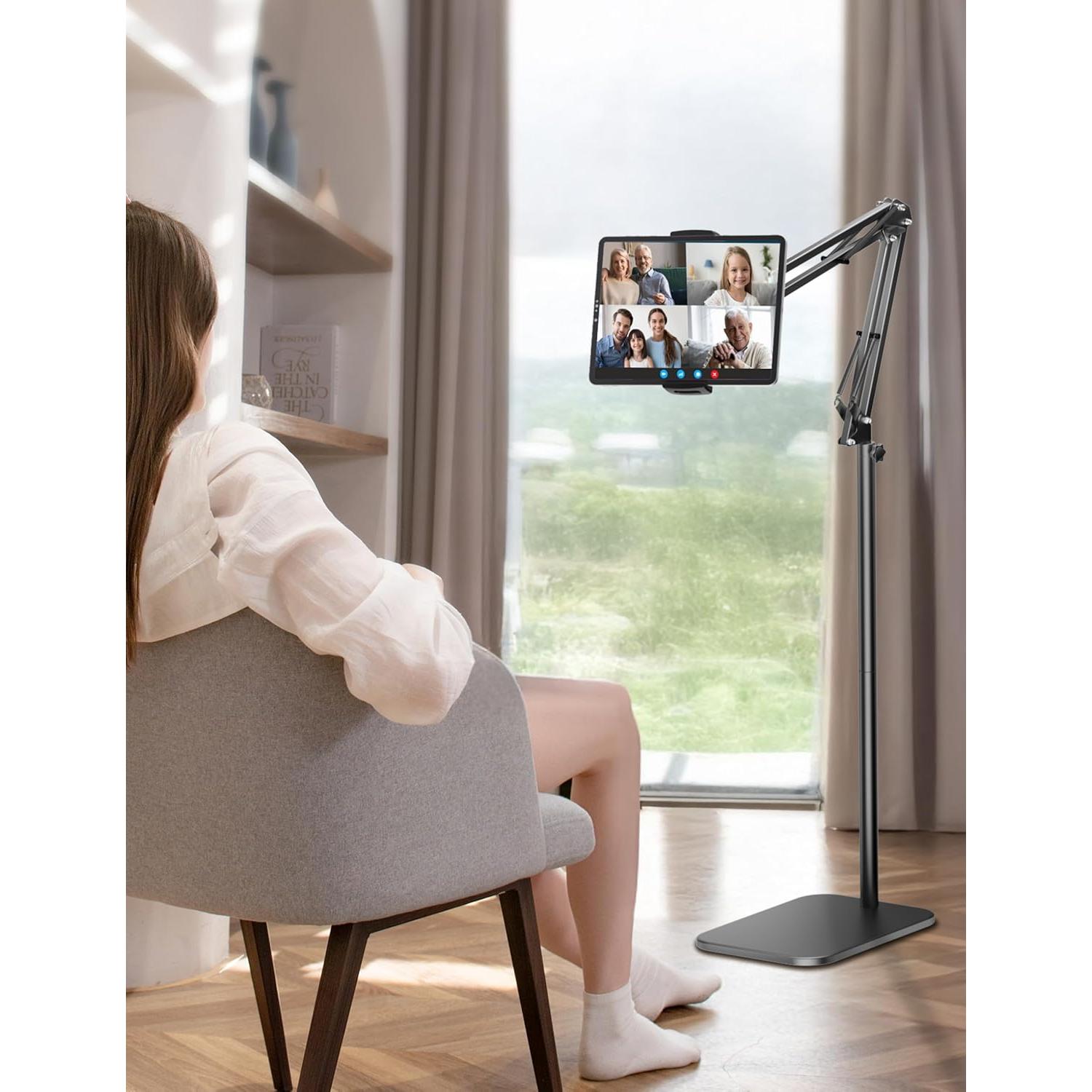 Soporte de Piso para Tableta TabHolderix Ajustable 69.85-150.18 cm