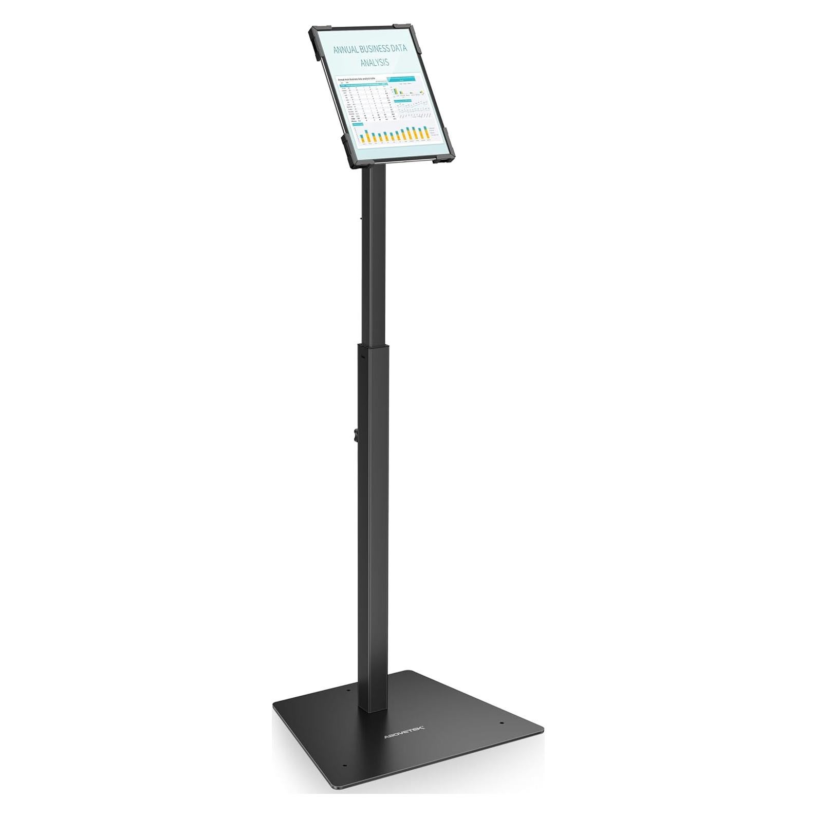 Soporte de Piso Antirrobo AboveTEK para iPad 9.7"-13" Ajustable