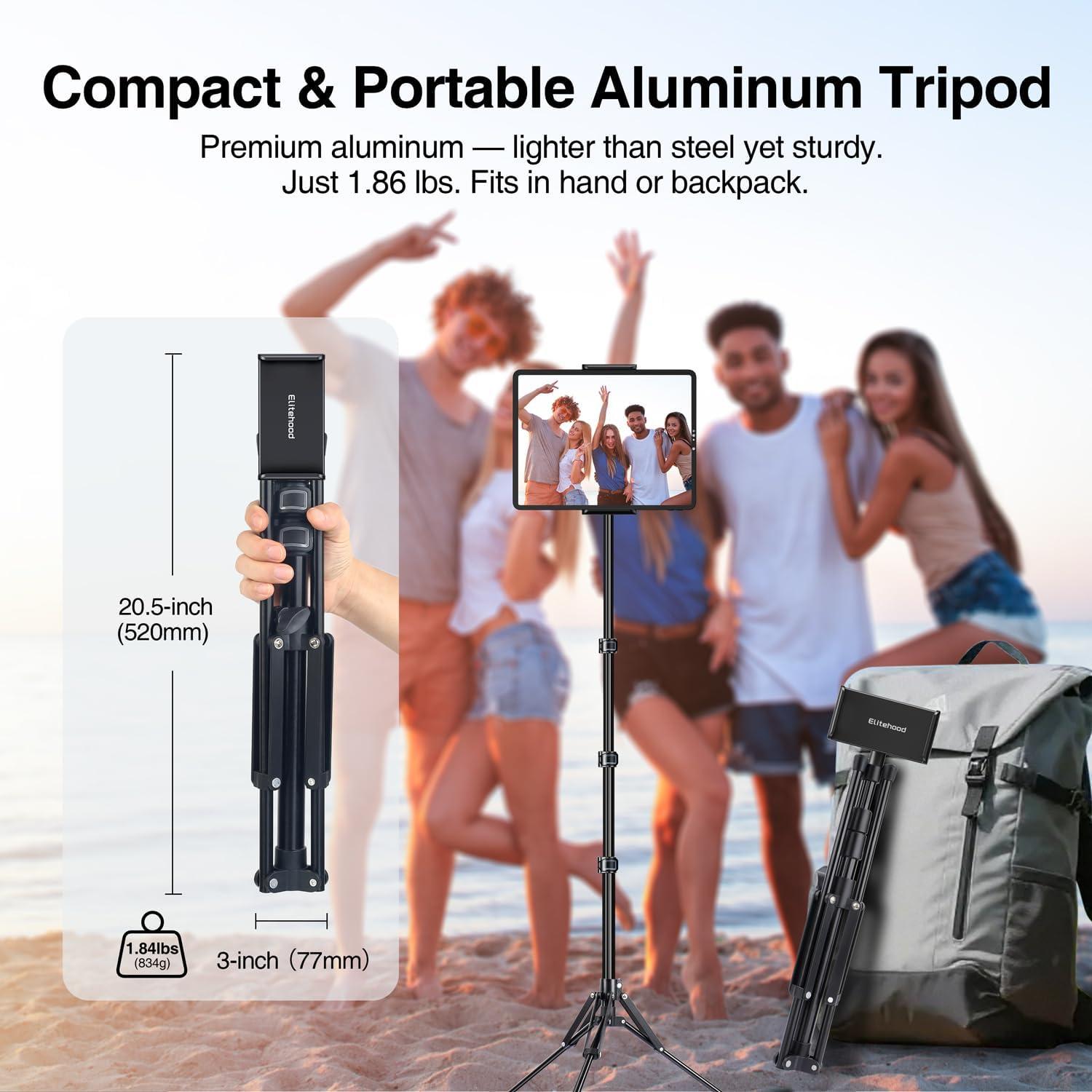 Soporte de Tabletas Elitehood FT7 Aluminio Ajustable 43-165 cm