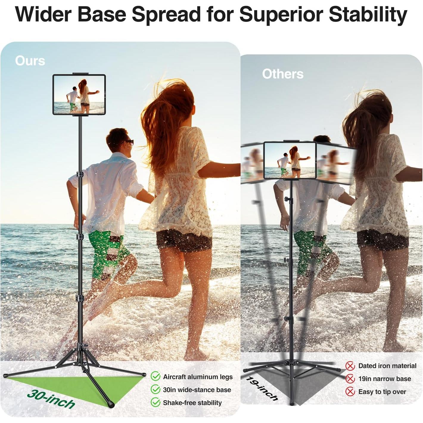 Soporte de Tabletas Elitehood FT7 Aluminio Ajustable 43-165 cm
