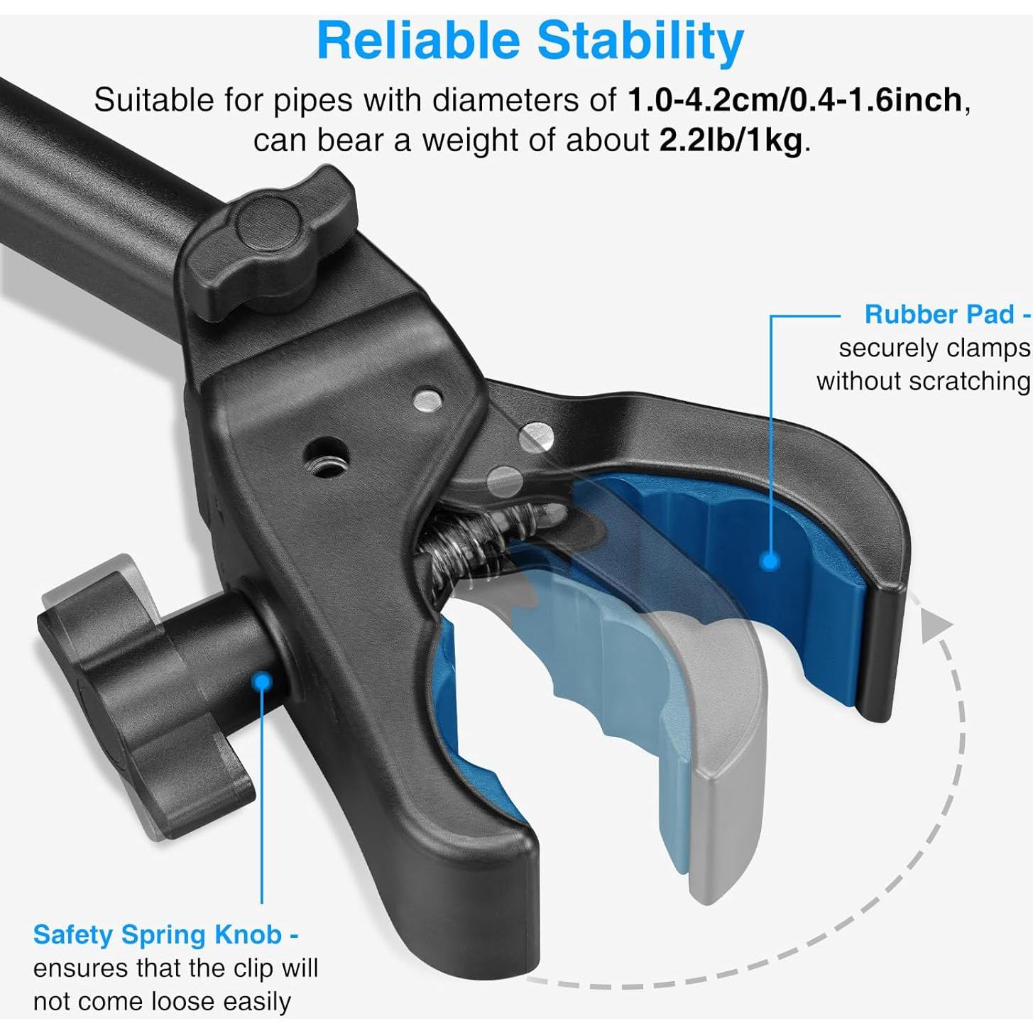Soporte de Tableta LEKATO Ajustable para Teléfonos y Tablets 4.7-13.5"