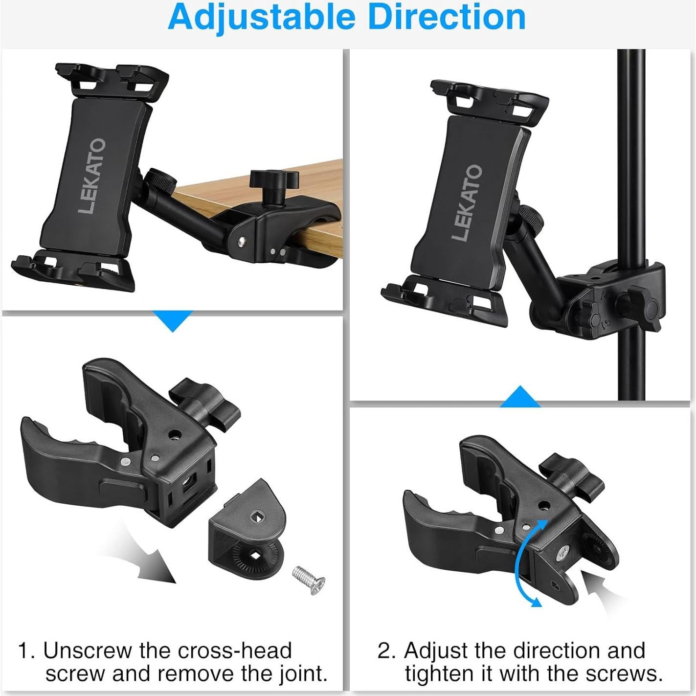 Soporte de Tableta LEKATO Ajustable para Teléfonos y Tablets 4.7-13.5"