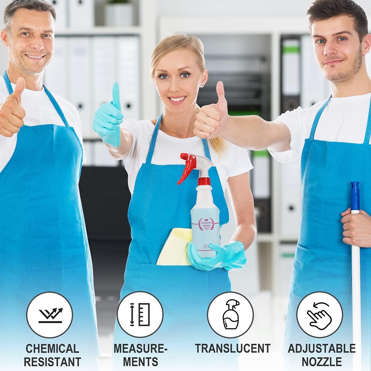 Botellas de Spray Uineko 500 ml (Paquete de 4) Ajustables