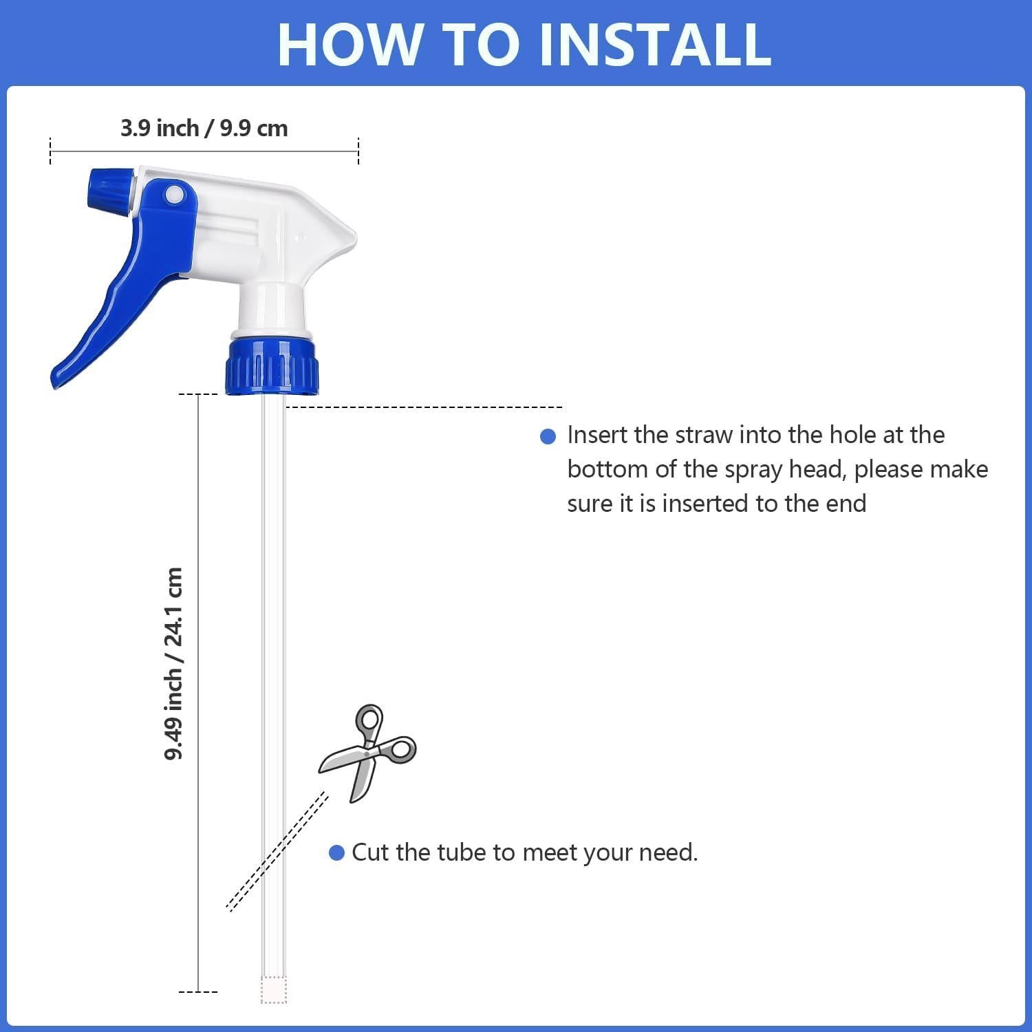Botellas de Spray Uineko 500 ml (Paquete de 4) Ajustables