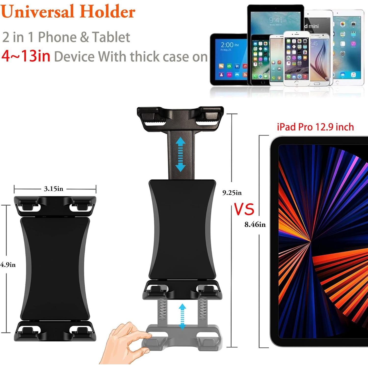 Soporte Peastrex para iPad y Smartphone Ajustable 4-13.5"