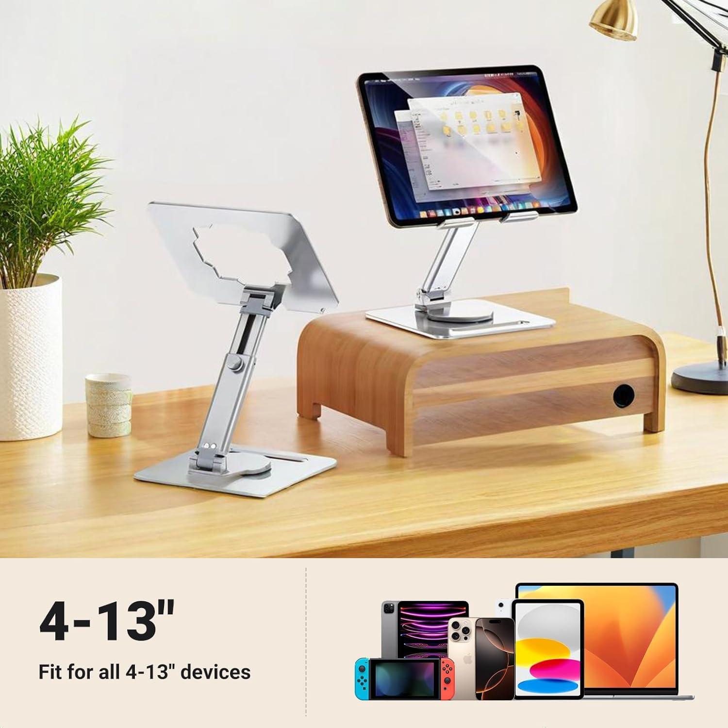 Soporte para Tableta Ajustable GuaziV 360° Plata Pulida