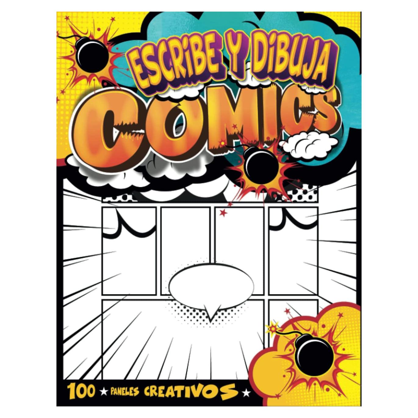 Libro para Dibujar Cómics - 100 Tableros Creativos A4
