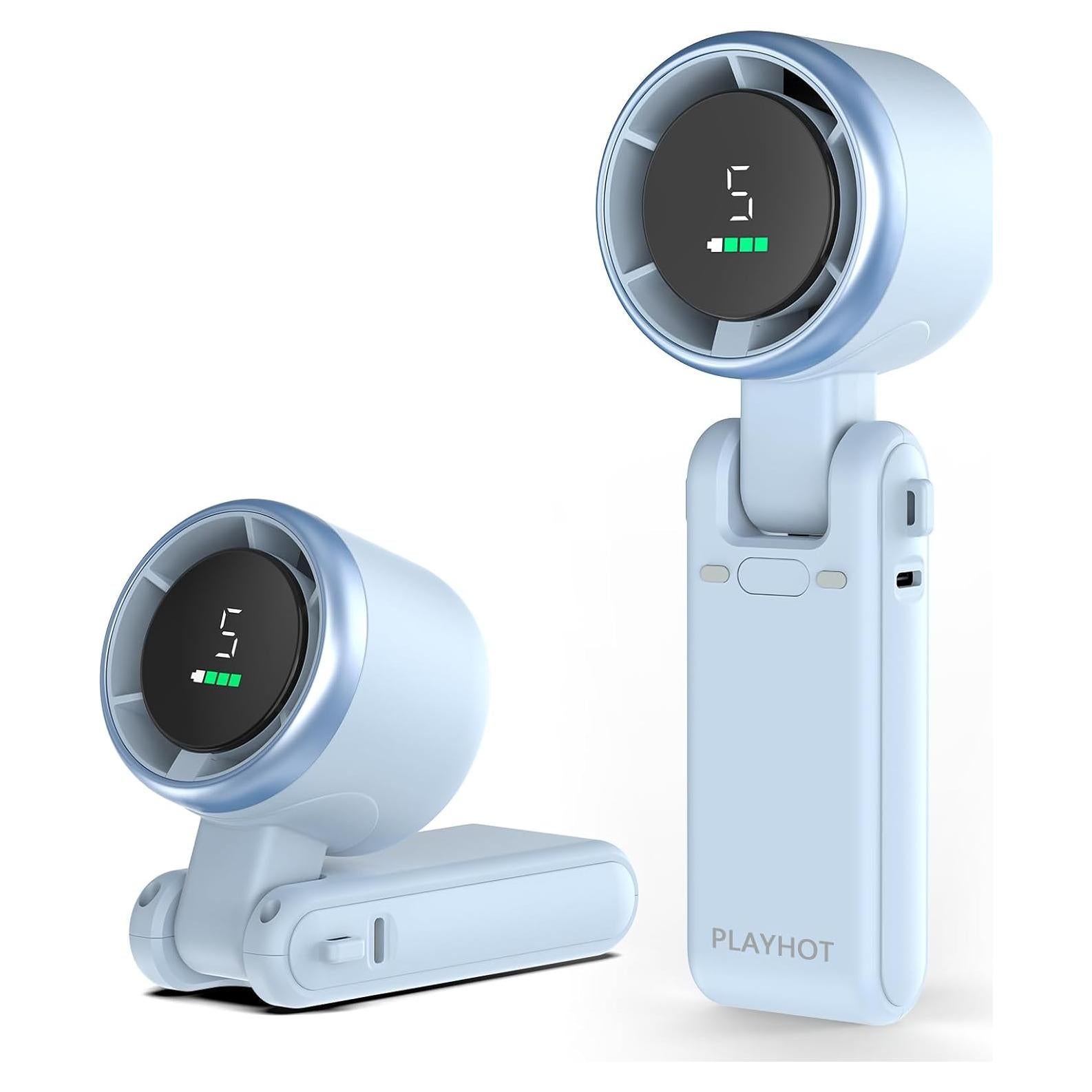 Ventilador Turbo Portátil PlayHot 5 Velocidades 0.22kg Azul