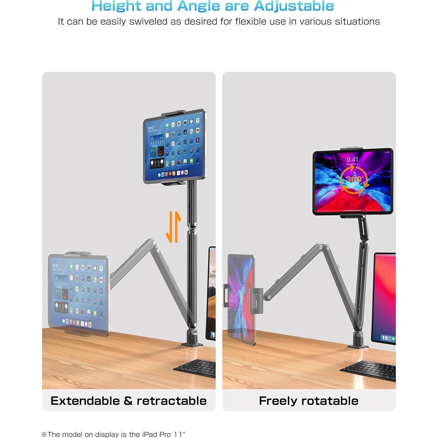 Soporte de brazo para tabletas y monitores KUUVAN 15.6"-17.3"