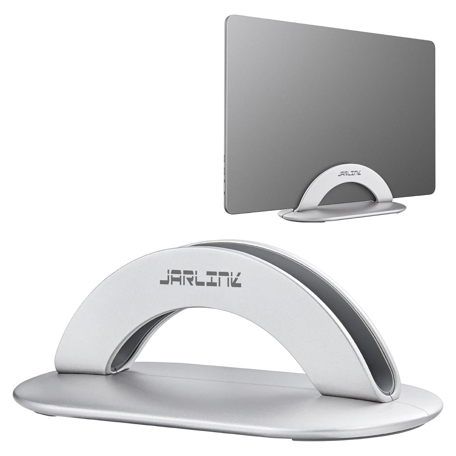 Soporte Vertical para Laptop JARLINK Ajustable Aluminio Plata