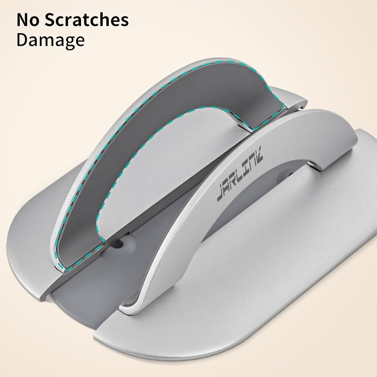 Soporte Vertical para Laptop JARLINK Ajustable Aluminio Plata