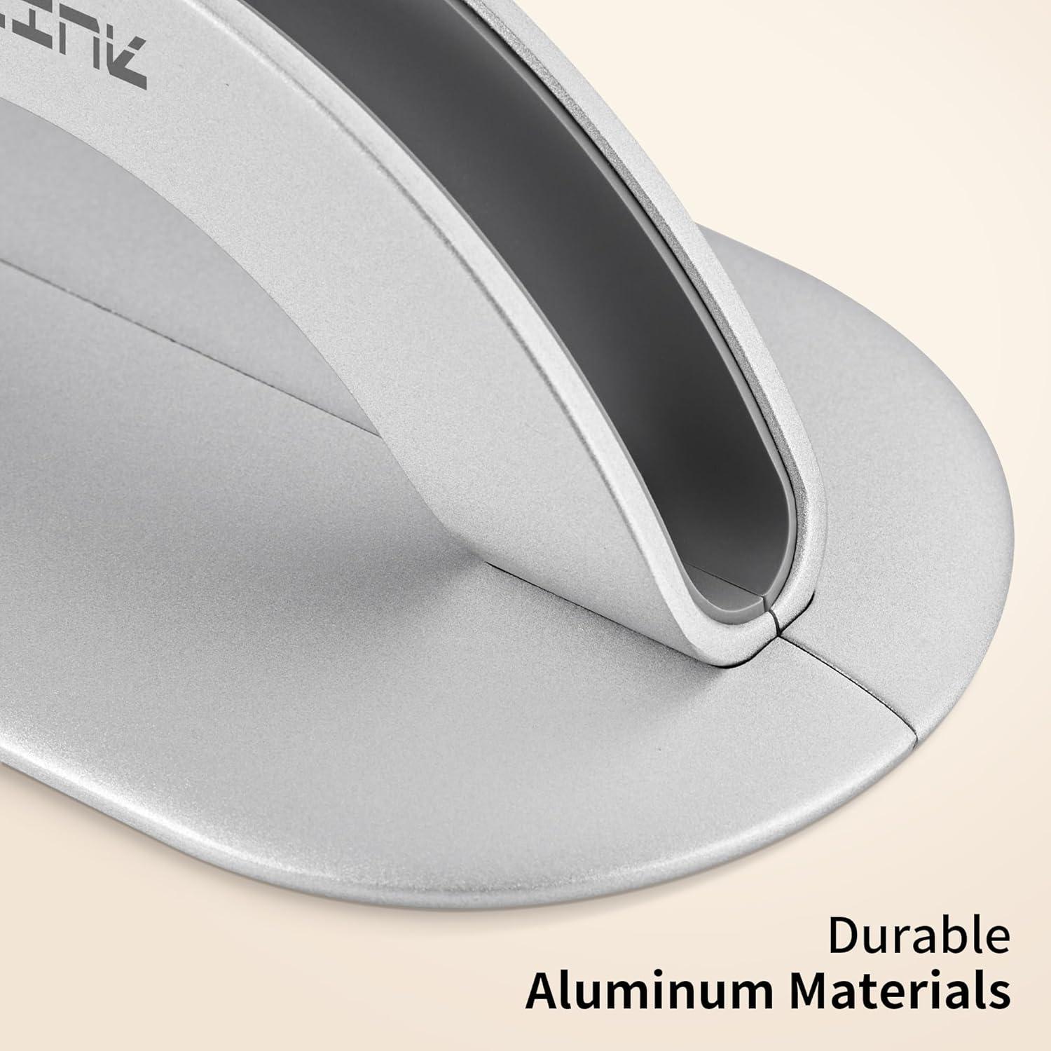 Soporte Vertical para Laptop JARLINK Ajustable Aluminio Plata