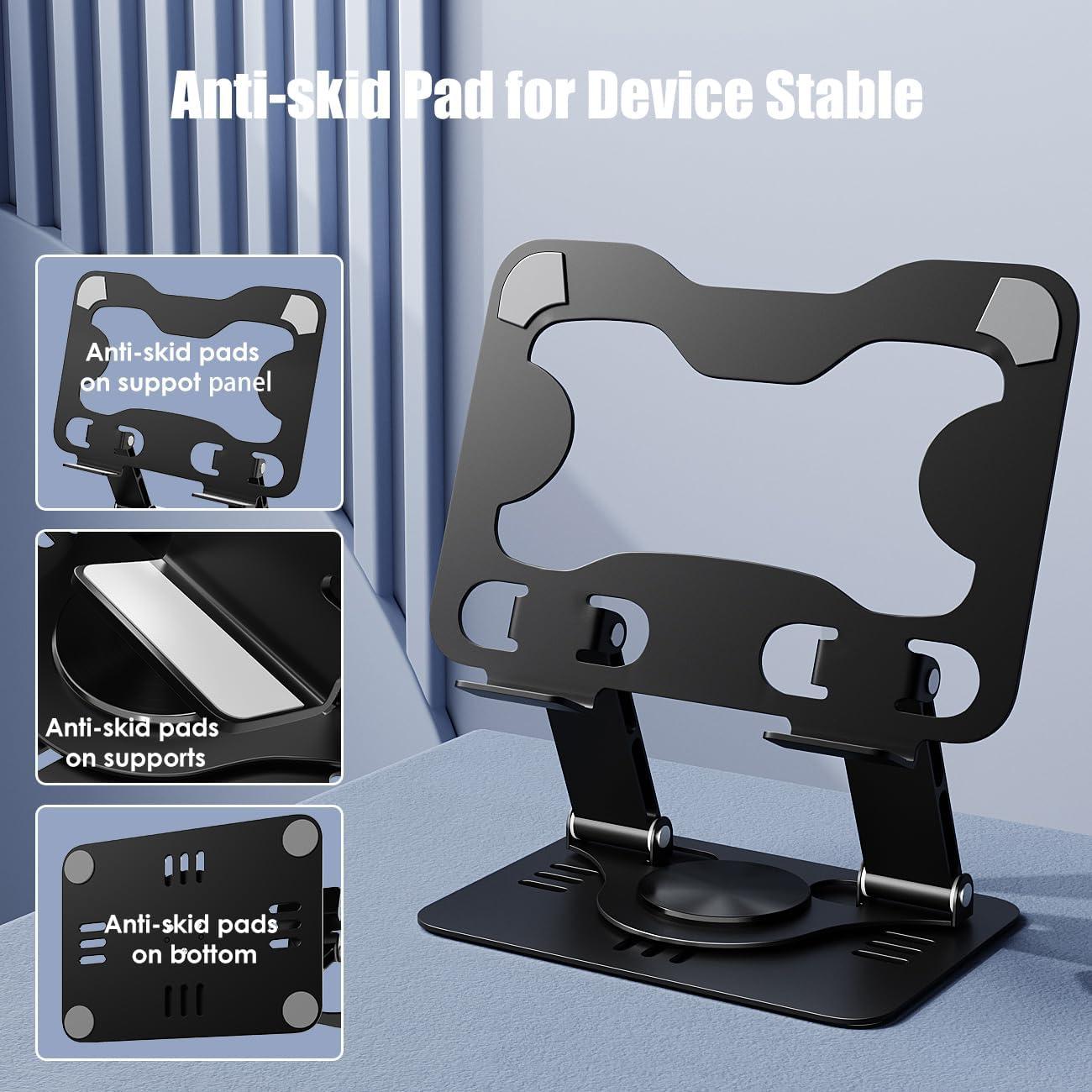 Soporte para Tableta ProElife Ajustable 360° Metal Negro 7-13"