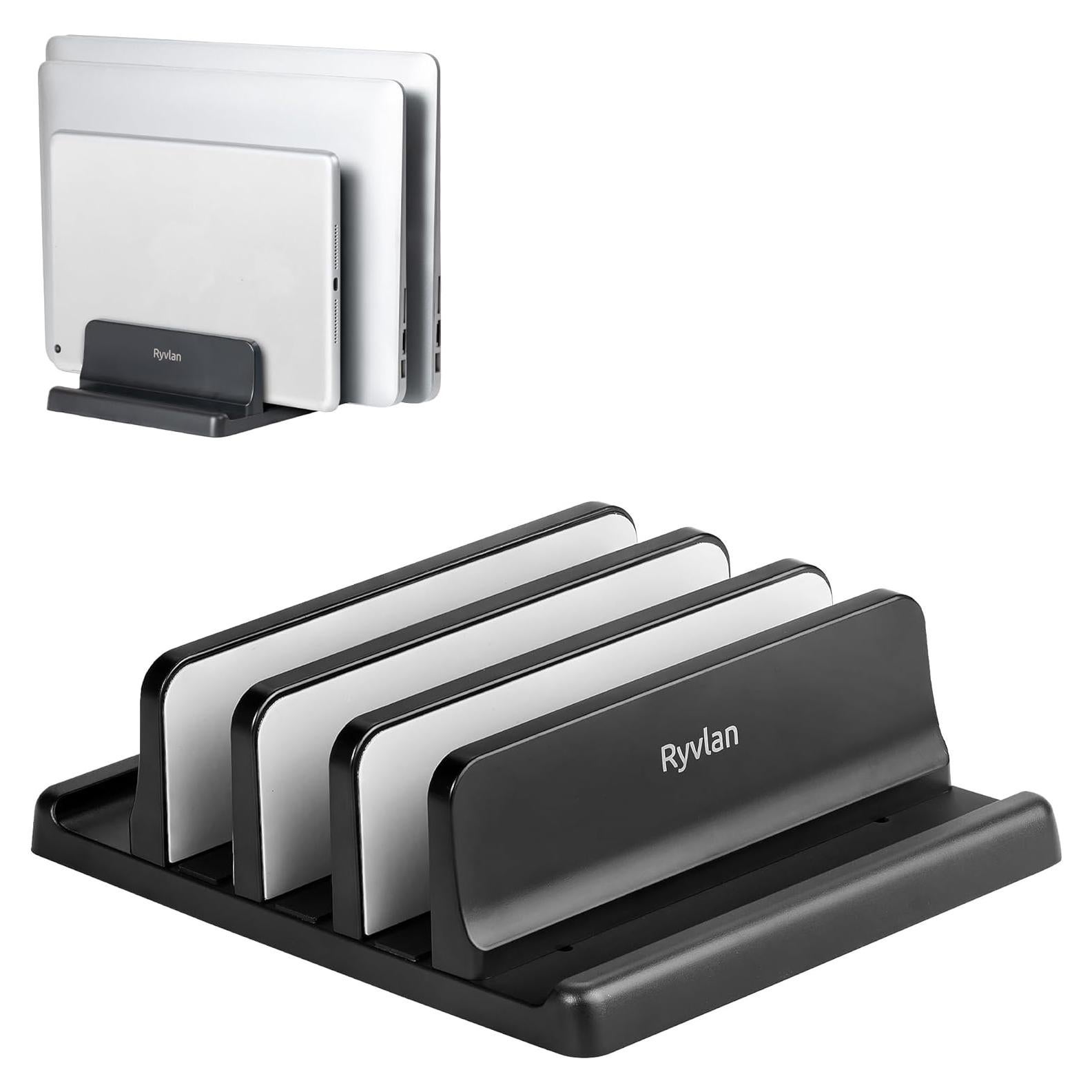 Soporte Vertical para Laptop Ryvlan 3 Ranuras Ajustable