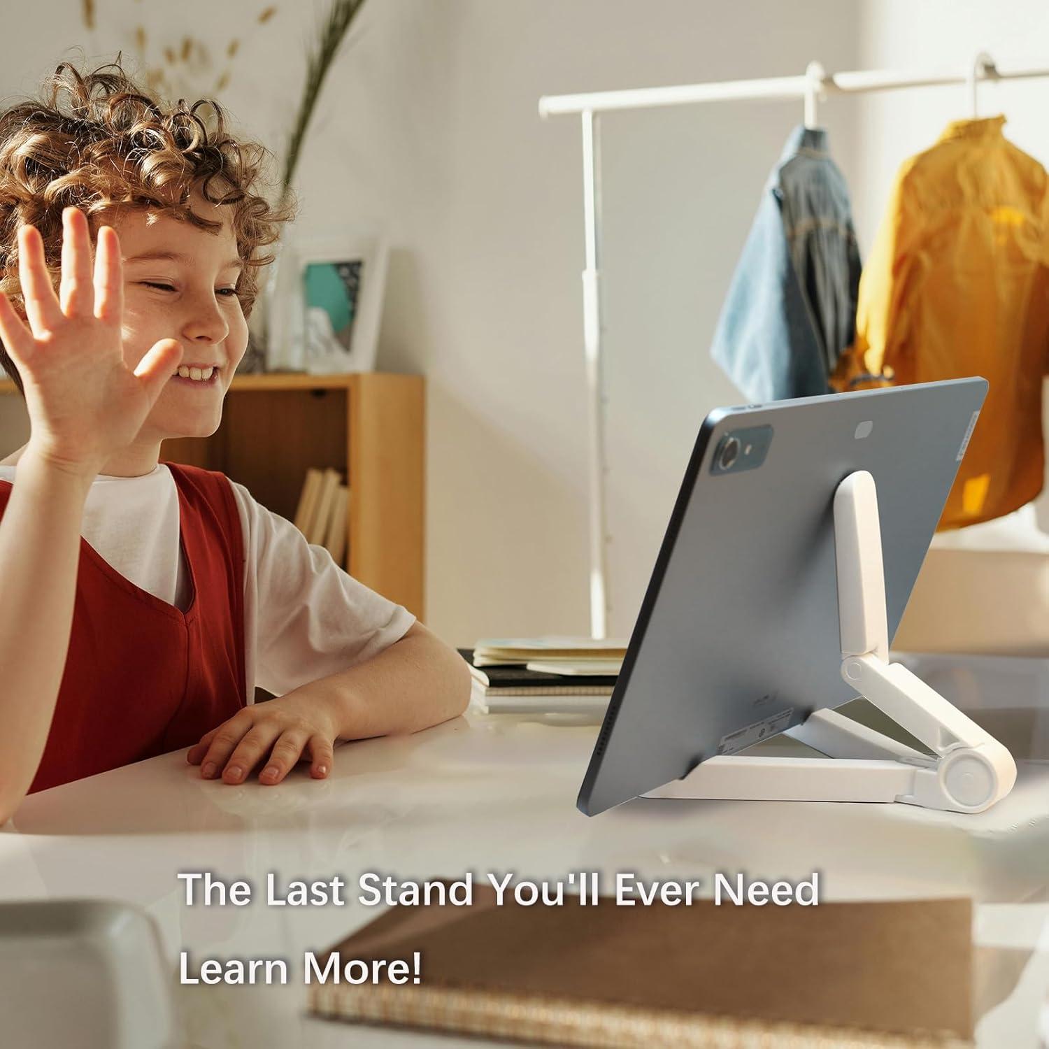 Soporte para Tabletas Ajustable NBZW - 2 Piezas, Blanco y Negro