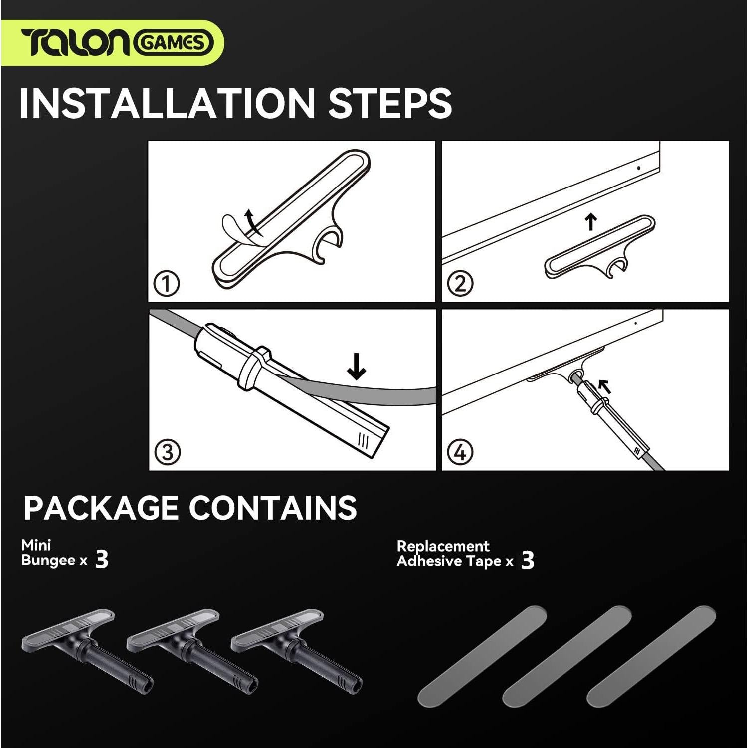 Mini Bungee para Mouse TALONGAMES TG-MS - 3 Paquete Compacto