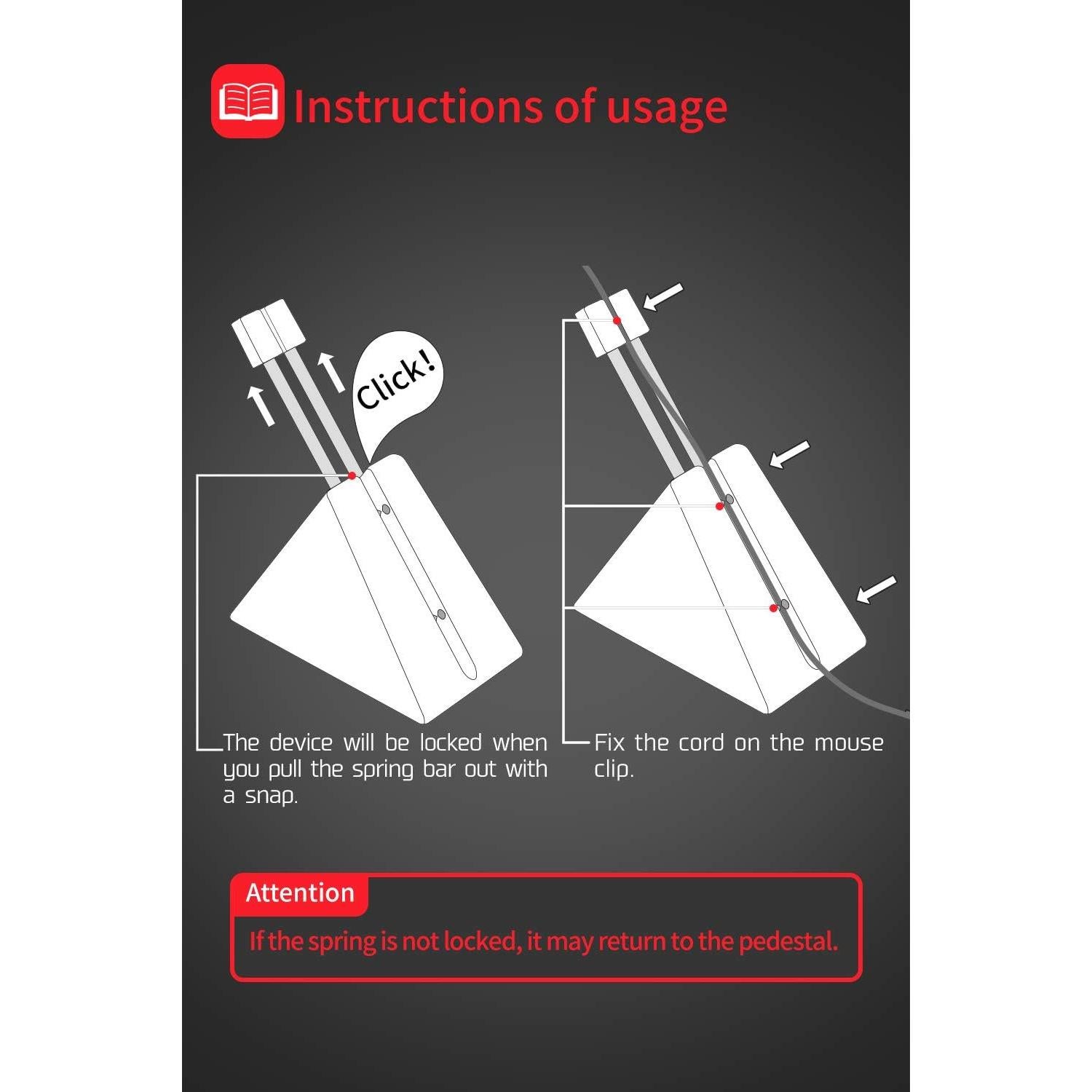Soporte para Ratón Hotline Games 3.0+ Blanco - Gestión de Cables