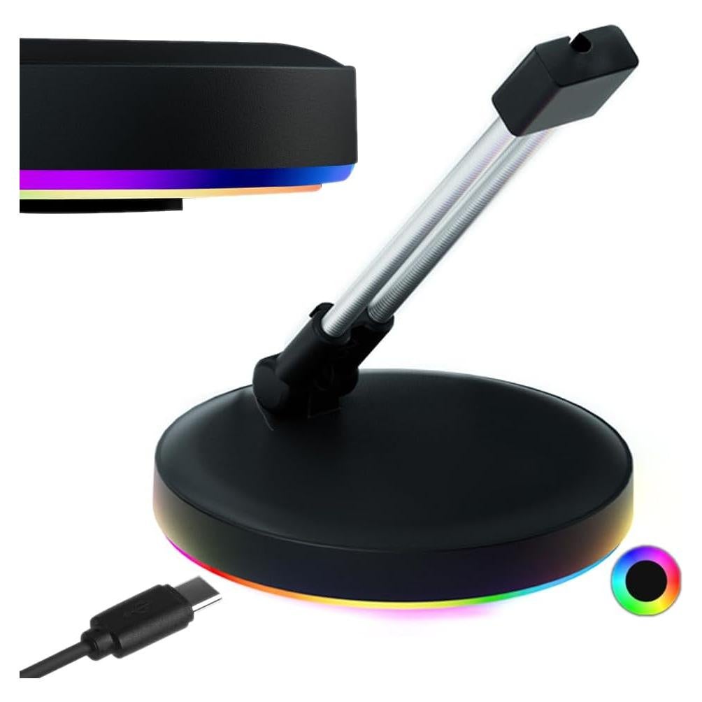 Soporte para Ratón RGB Uenrisot con Clip y Cable Tipo-C