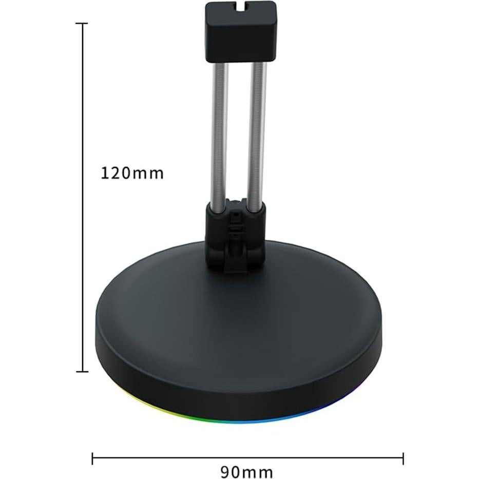 Soporte para Ratón RGB Uenrisot con Clip y Cable Tipo-C