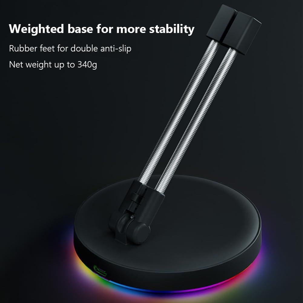 Soporte para Ratón RGB Uenrisot con Clip y Cable Tipo-C