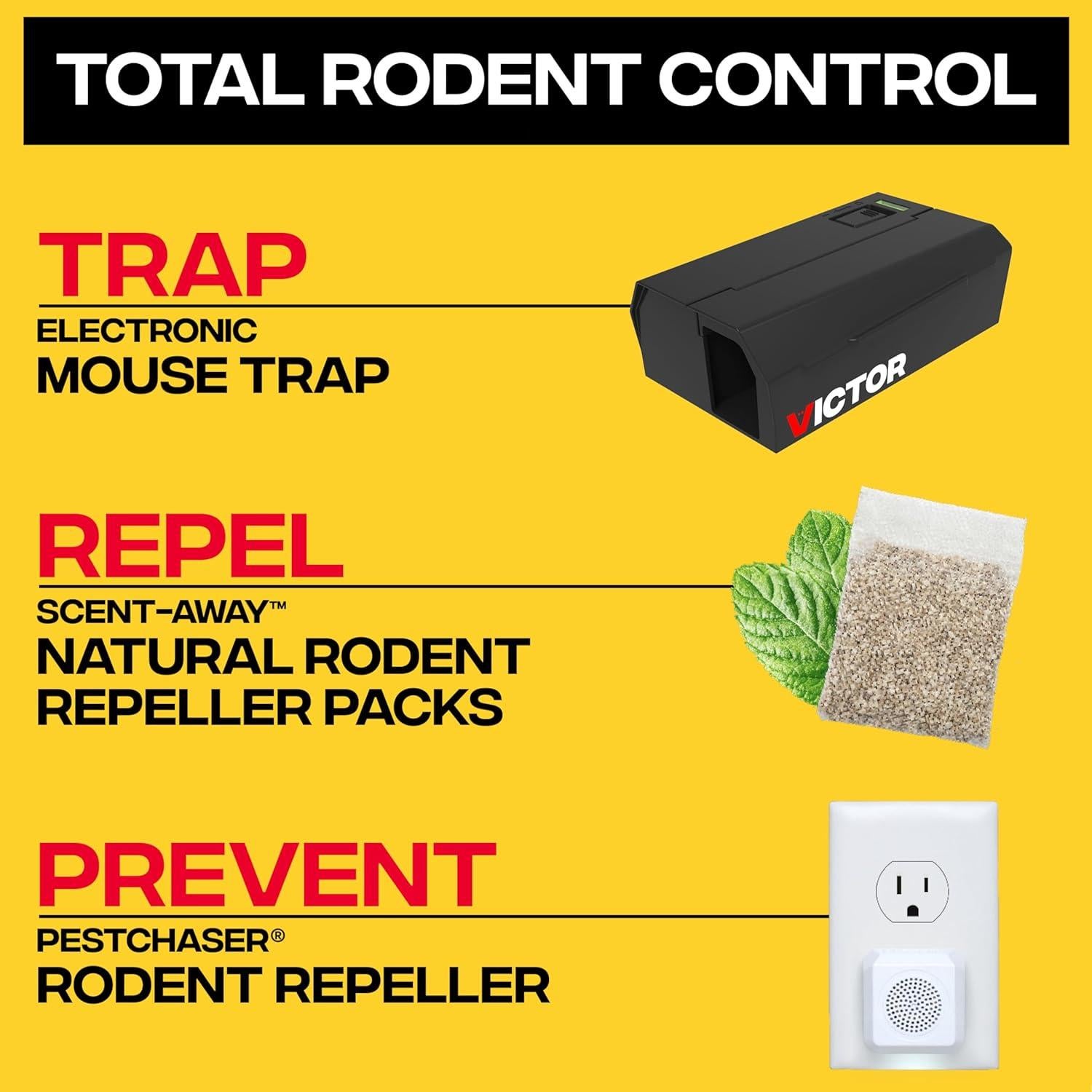 Trampas Eléctricas para Ratones Victor M250BSR-2 - Paquete de 2