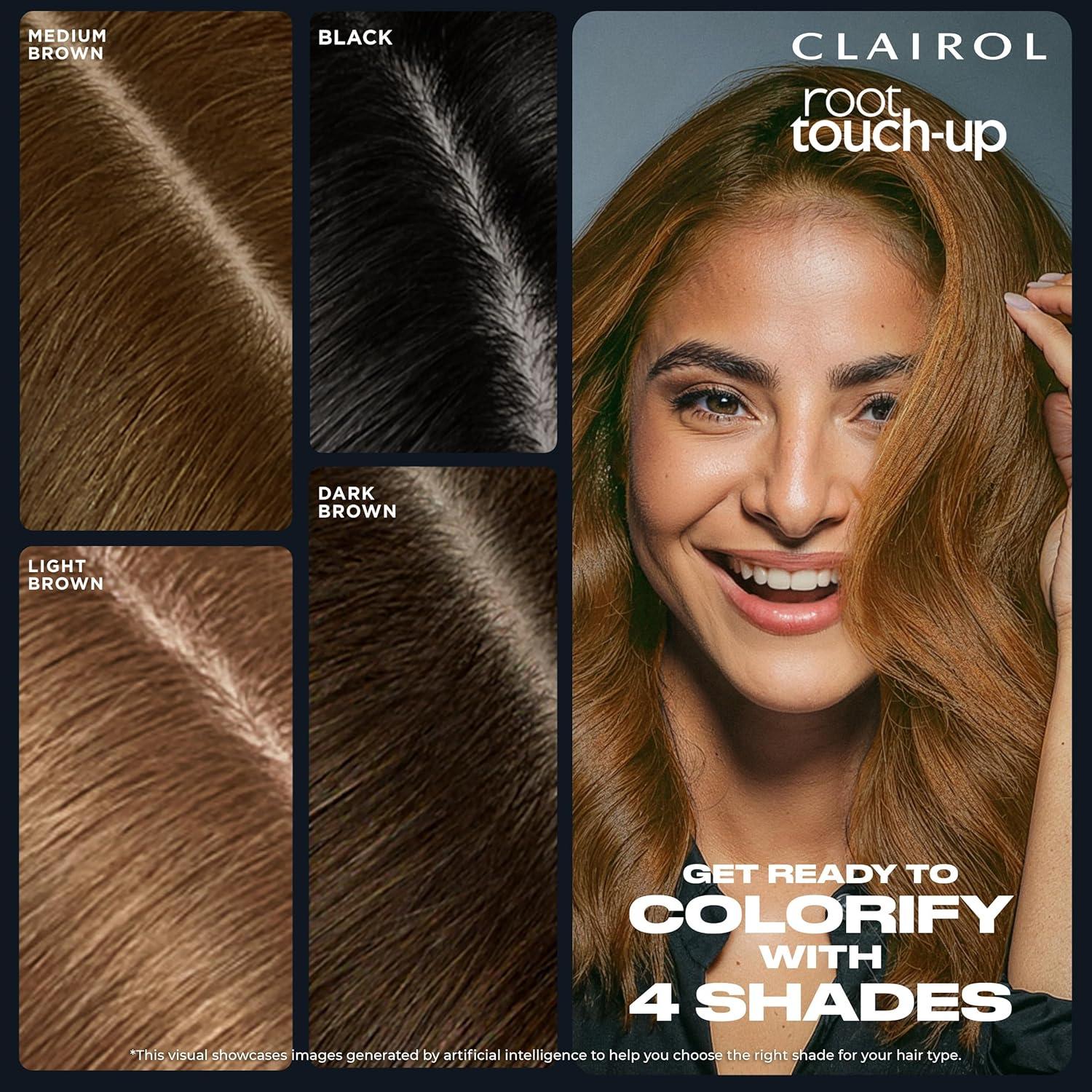 Polvo Temporal Ocultador de Raíces Clairol Negro 1.98g