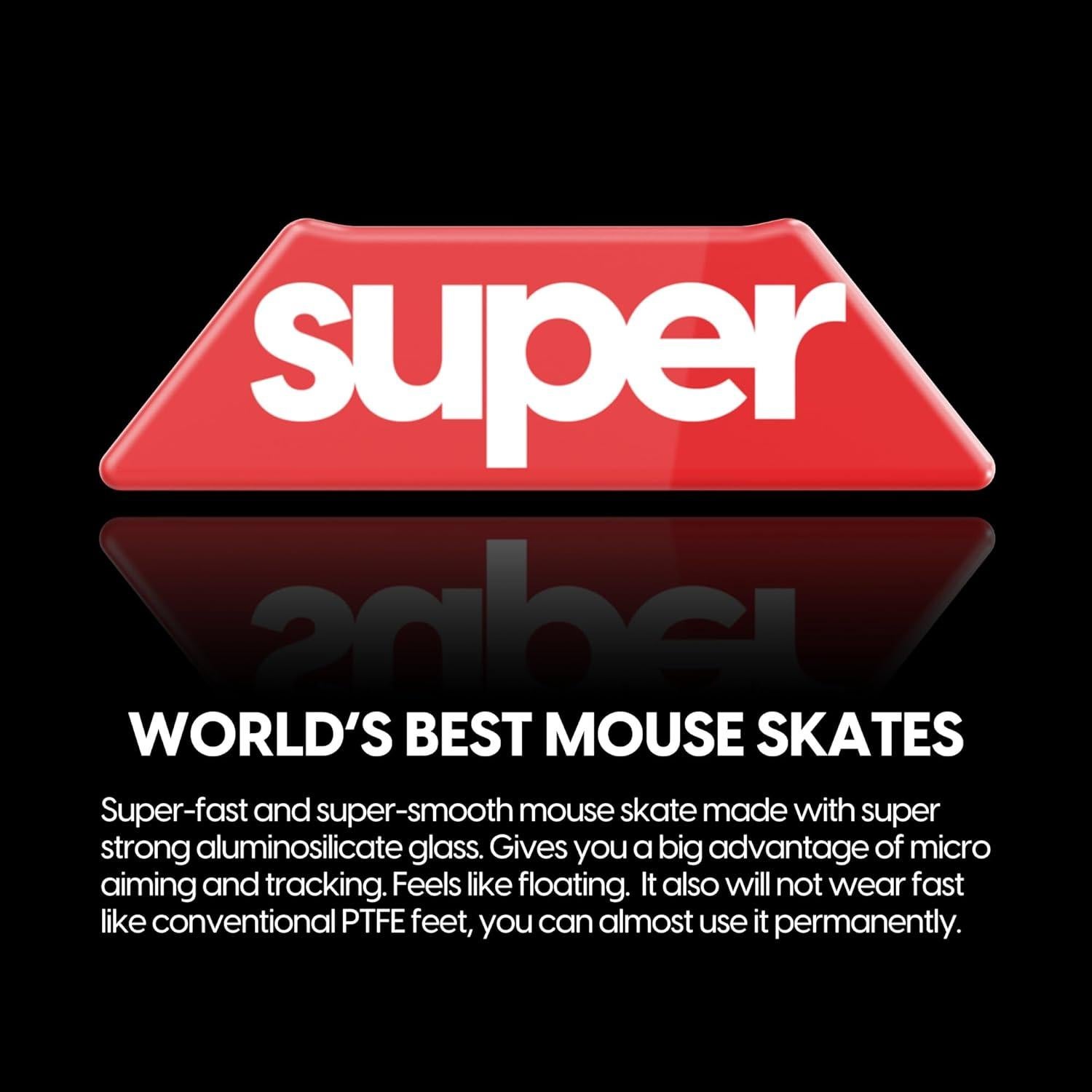 Superglide 2 - Superficie Texturizada para Ratón Logitech G900/903 Rojo