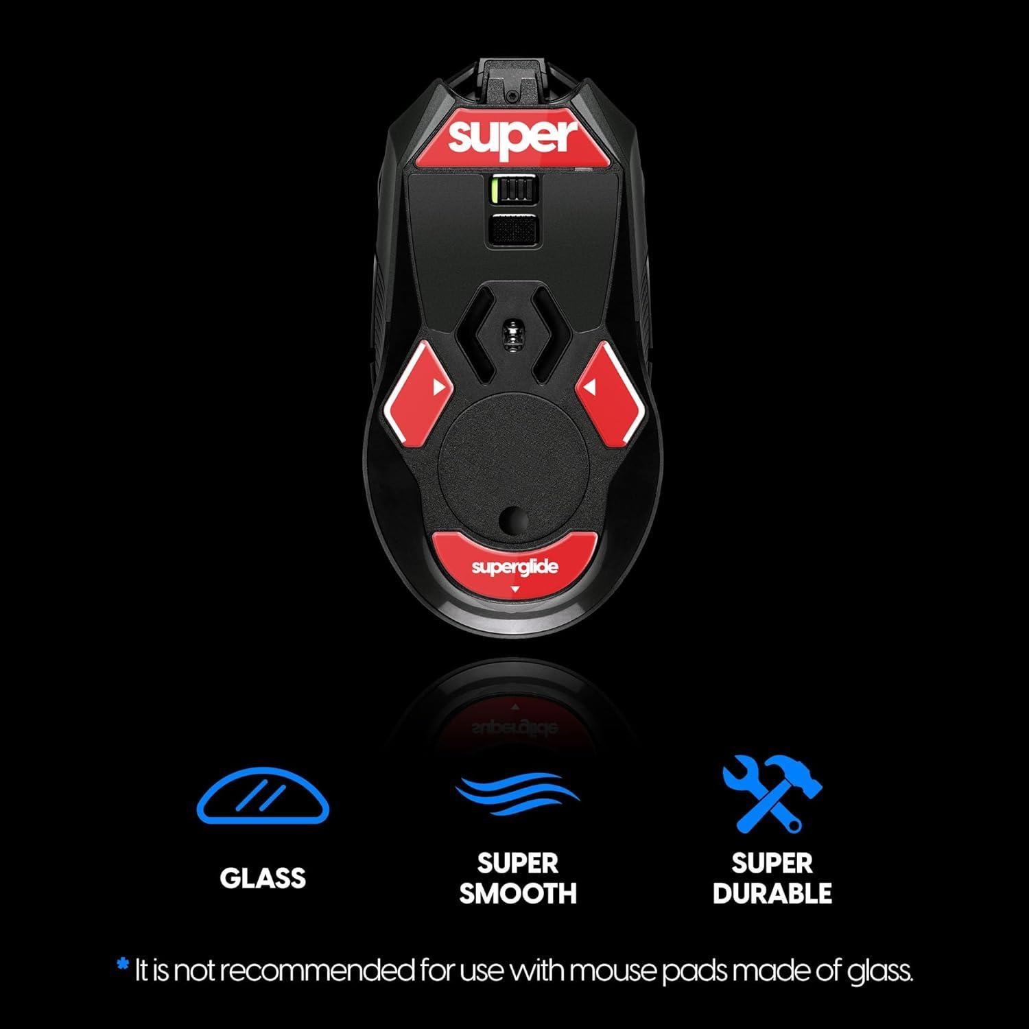 Superglide 2 - Superficie Texturizada para Ratón Logitech G900/903 Rojo
