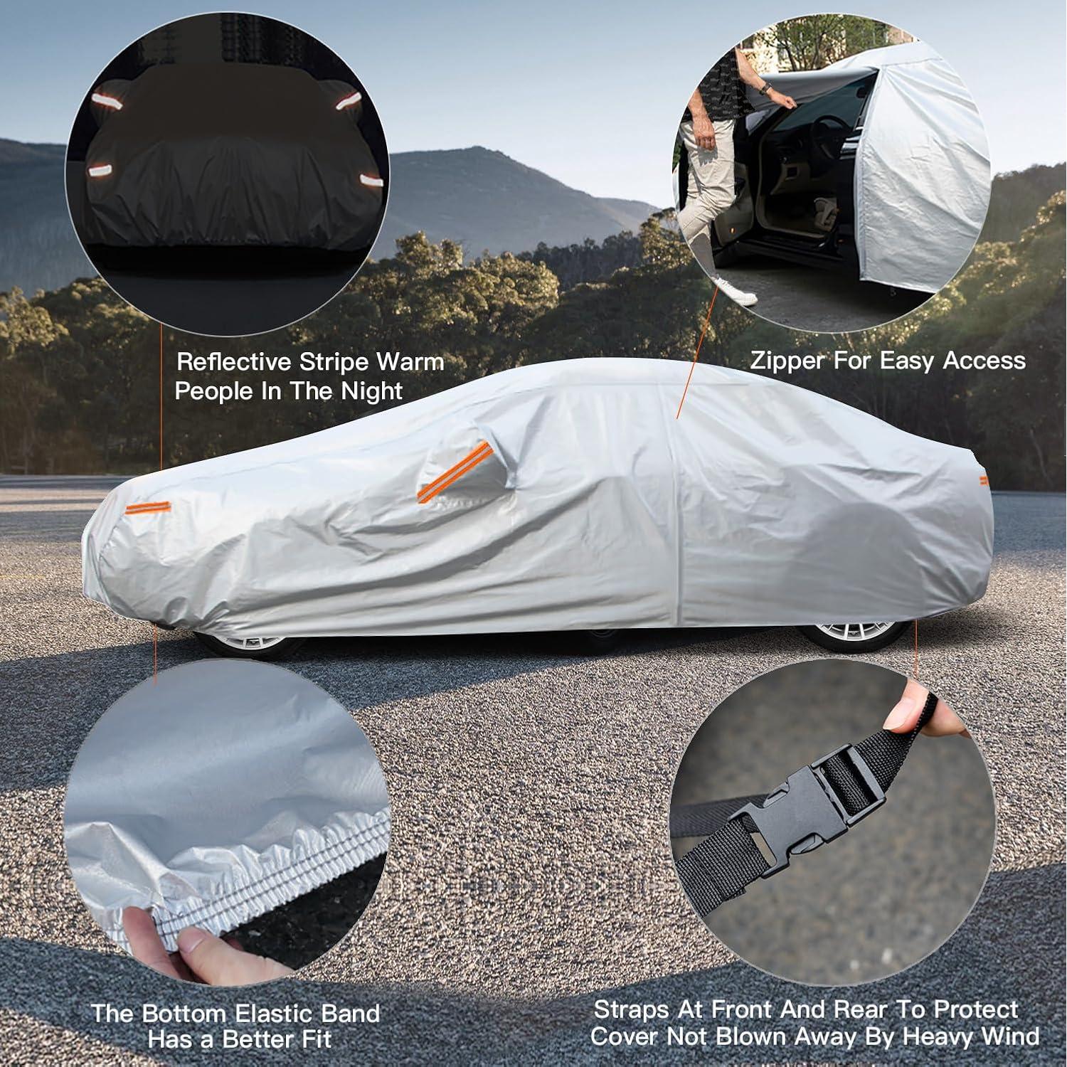 Cubierta de Coche Kayme 6 Capas Impermeable para Sedán