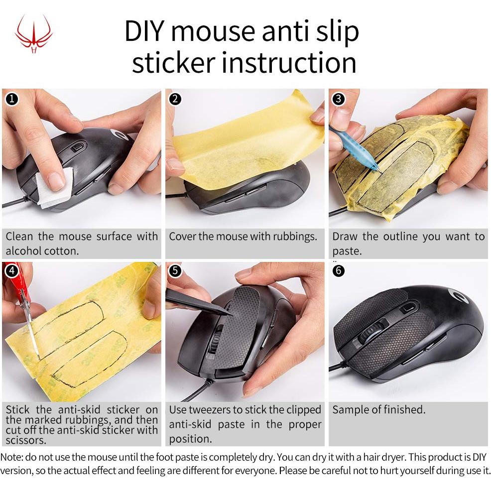 Cinta Antideslizante para Ratón HOTLINEGAMES 2.0 DIY