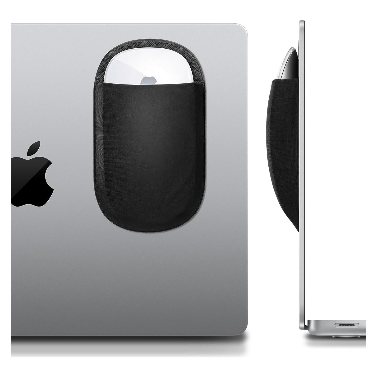 Soporte para Mouse Lacdo Adhesivo Universal Negro 13x7.5cm