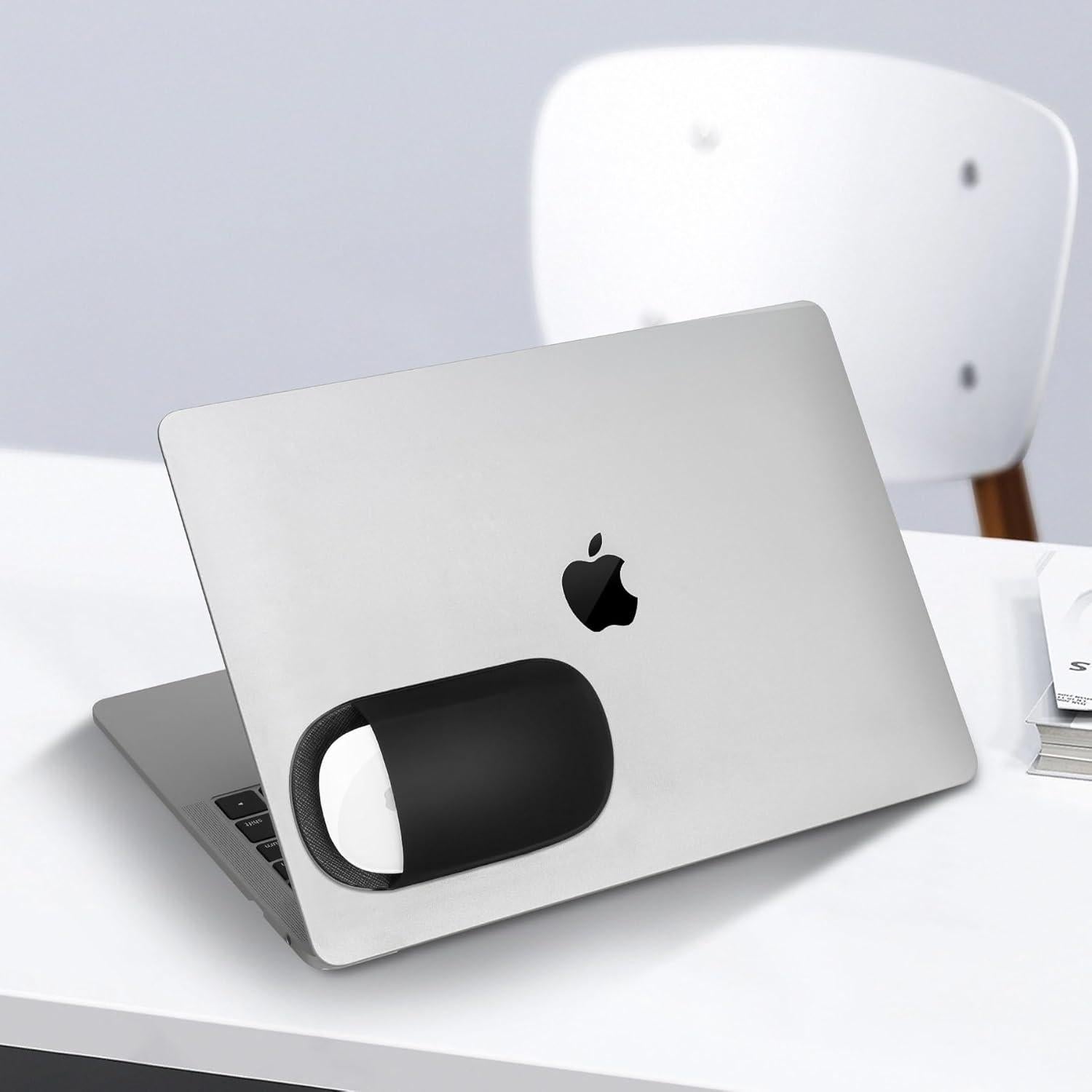 Soporte para Mouse Lacdo Adhesivo Universal Negro 13x7.5cm